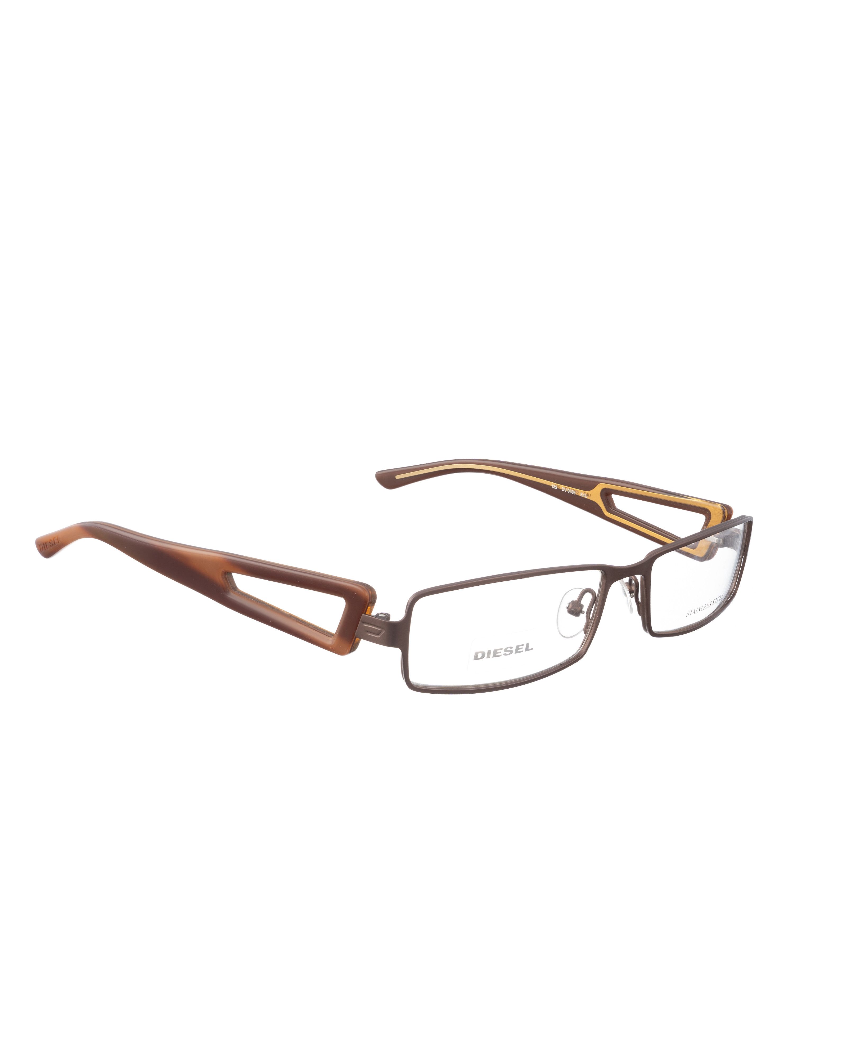 Diesel Diesel 00s Brown Matte Glasses with Temples with Cut Outs Size ONE SIZE - 2 Thumbnail