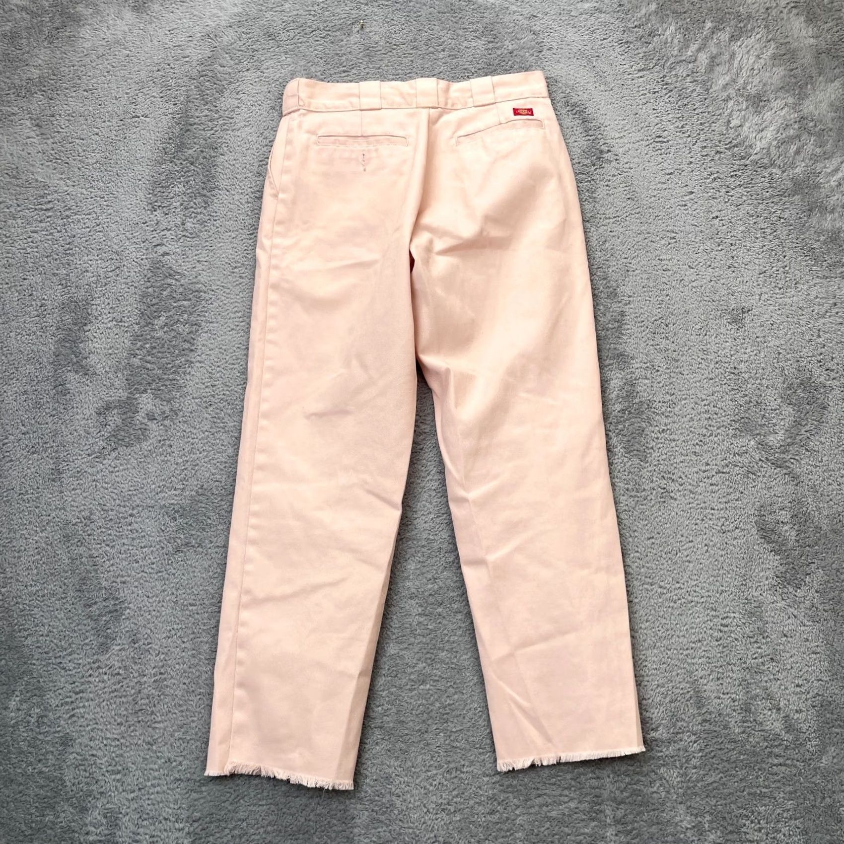 Dickies Dickies Pants Womens 6R Pink Urban Outfitters Straight Leg Cropped Frayed Hem Size 28" / US 6 / IT 42 - 2 Thumbnail