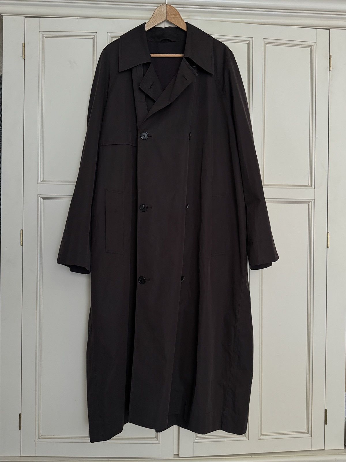 The Row The Row Mens Omar Trench Coat in Brown Medium Size US M / EU 48-50 / 2 - 2 Thumbnail