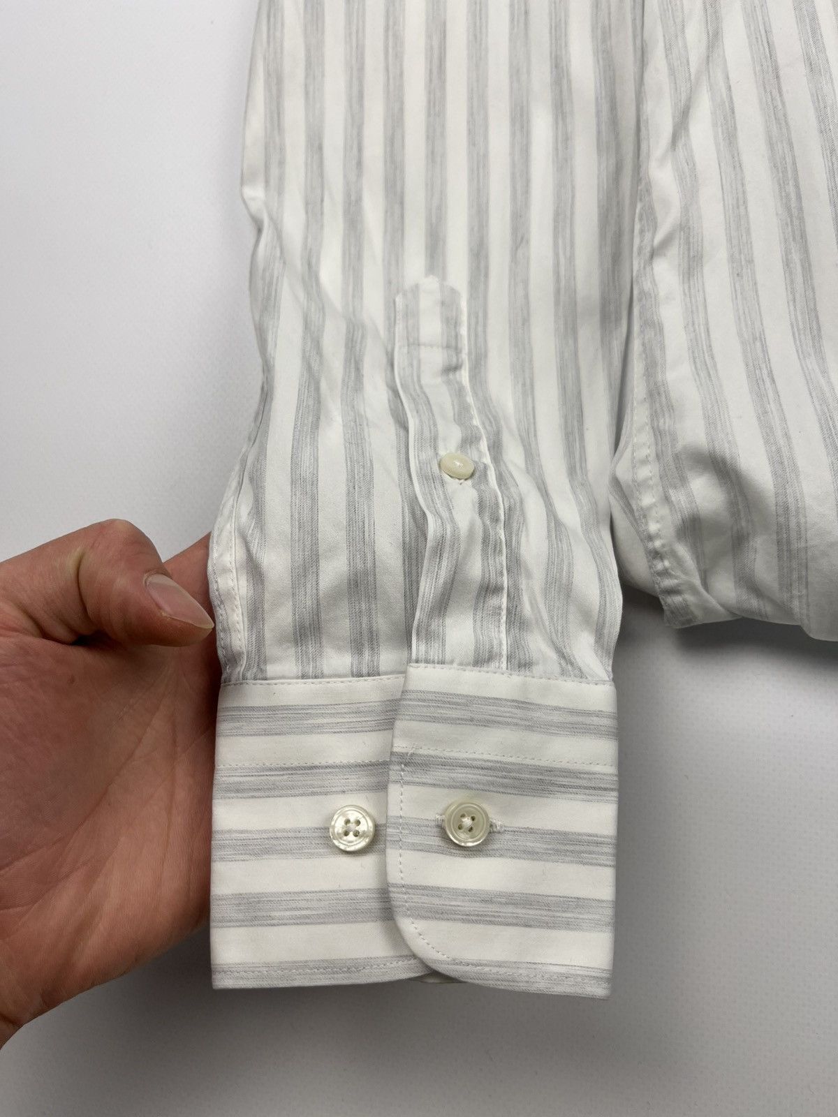 Suitsupply Suitsupply Mens Extra Slim Fit Shirt Button Up Long Sleeve Size US M / EU 48-50 / 2 - 7 Thumbnail