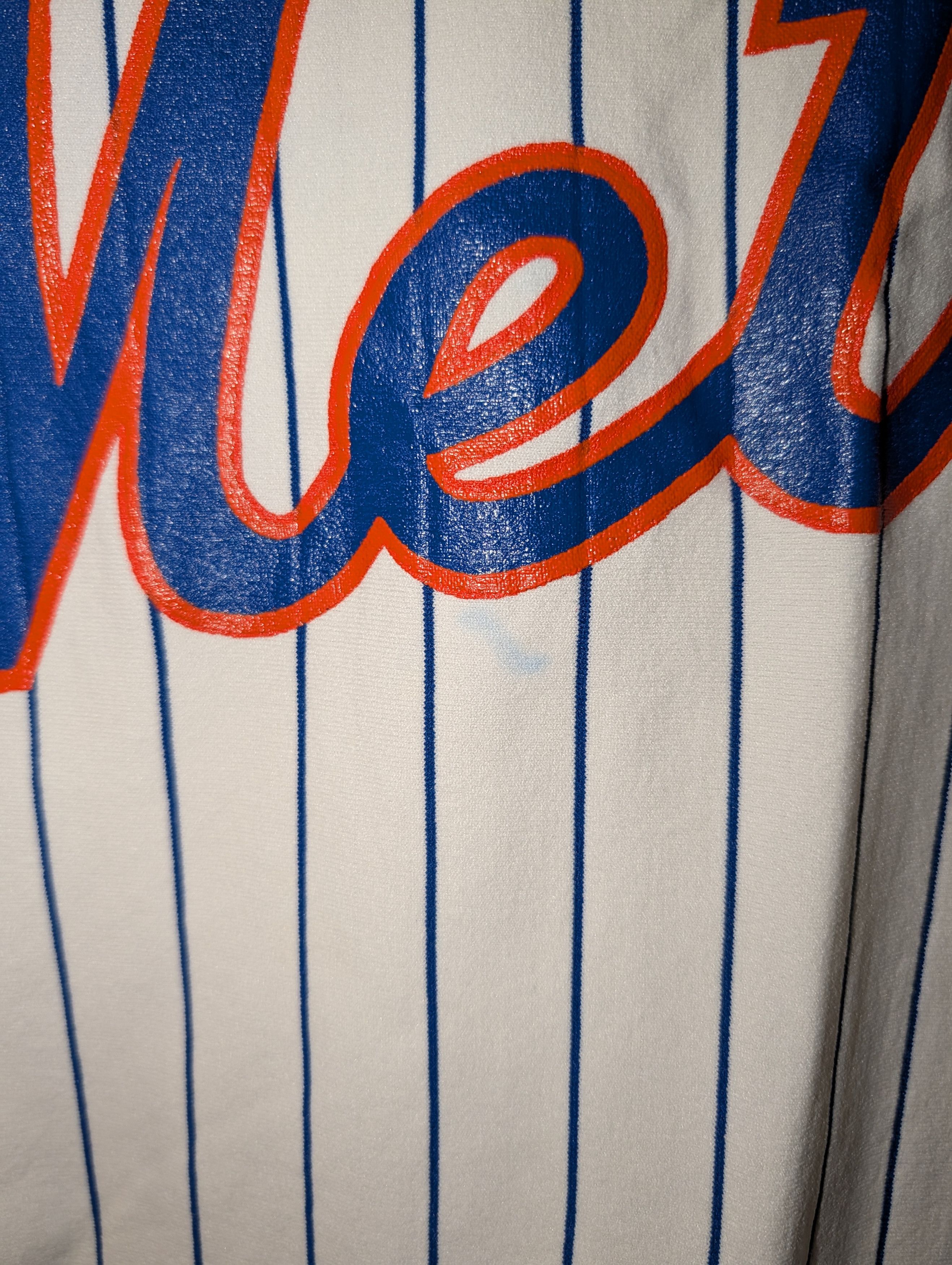 MLB Vintage 80s New York Mets MLB Baseball Sand-Knit T-Shirt Size US M / EU 48-50 / 2 - 6 Thumbnail