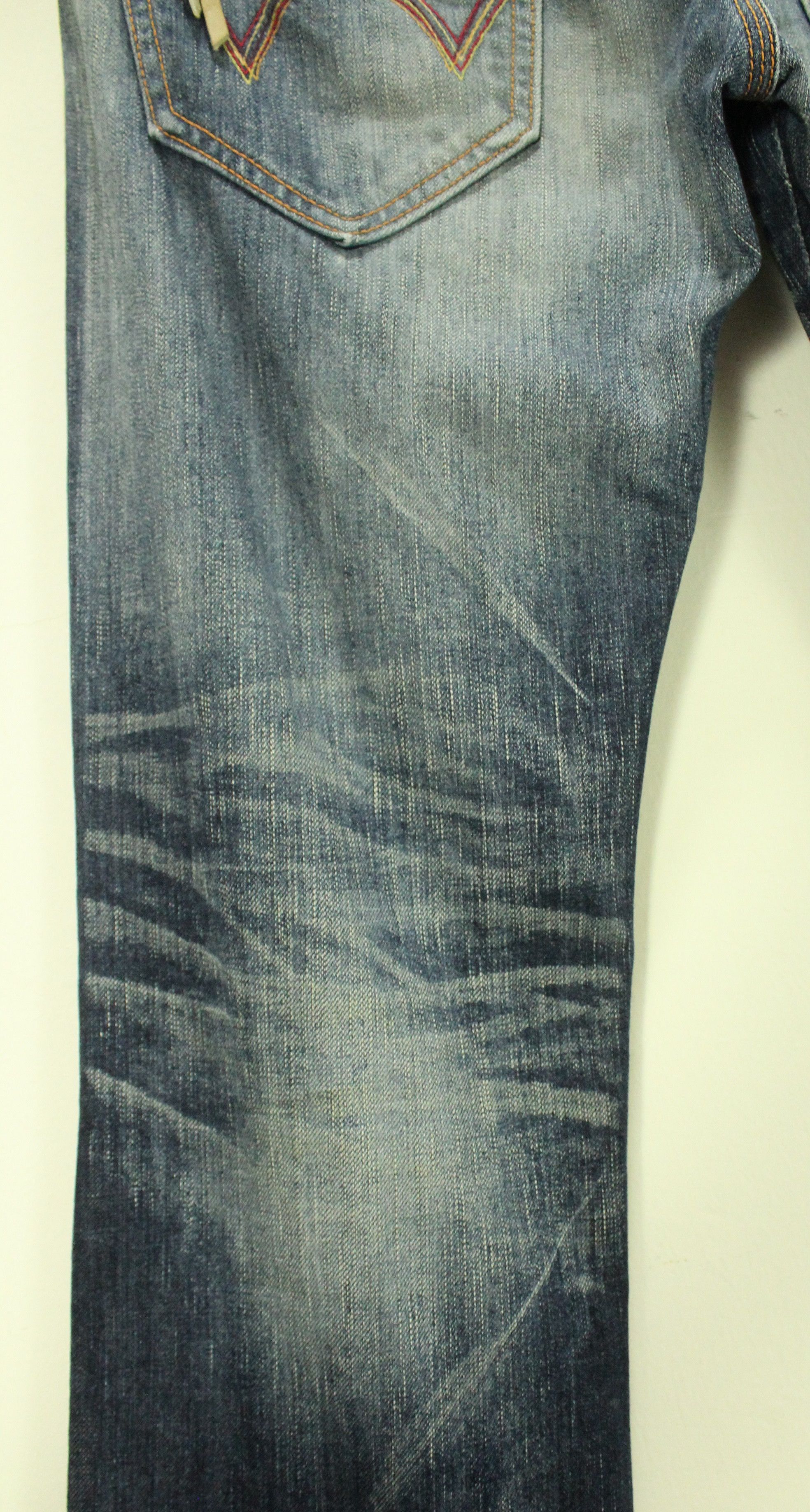 Edwin Flared Distressed EDWIN Denim Cowboy Bootcut Size US 30 / EU 46 - 13 Thumbnail
