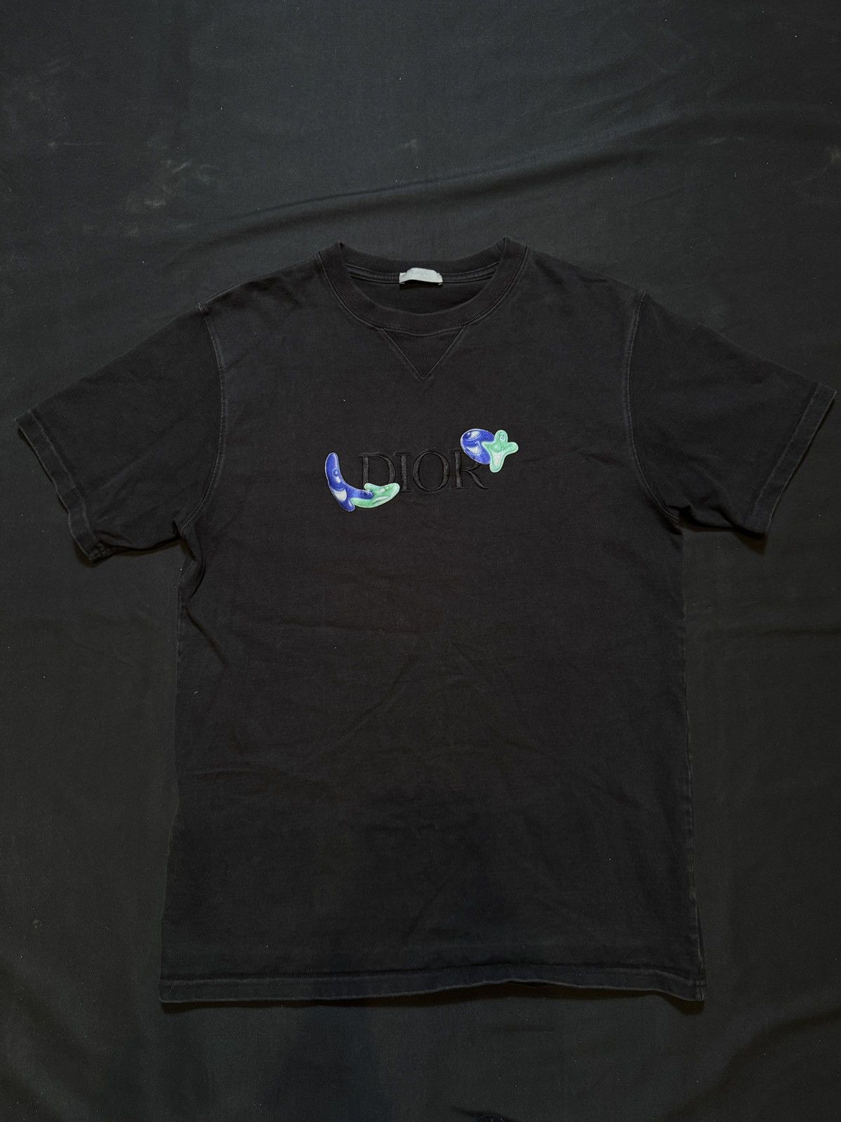 Dior Dior Kenny Scharf Logo Tee Eggplant Size US L / EU 52-54 / 3 - 1 Thumbnail