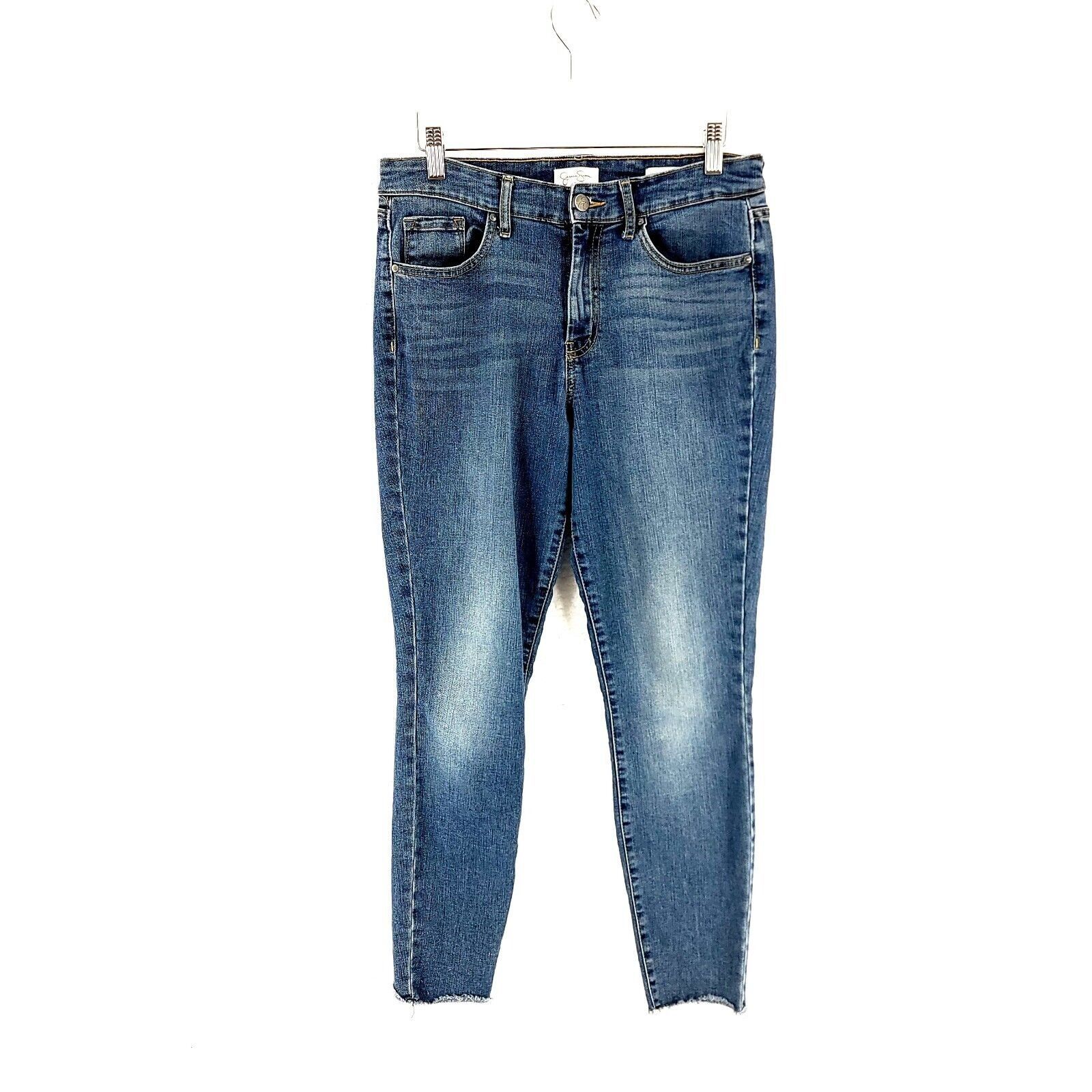 Jessica Simpson Jessica Simpson High Rise Skinny Ankle Blue Denim Mid Rise J Size 30" / US 8 / IT 44 - 1 Thumbnail