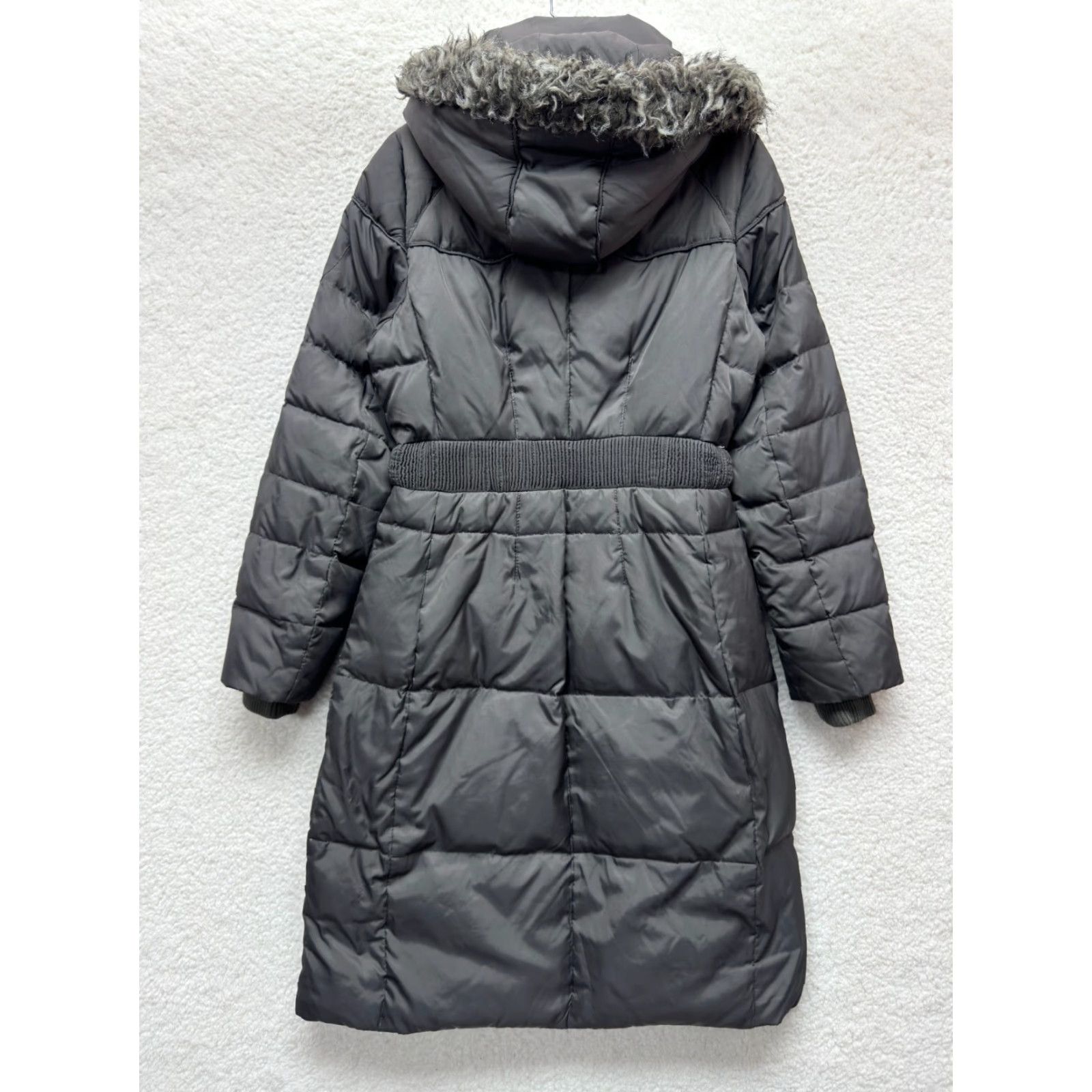 Miss Sixty VINTAGE Miss Sixty Parka Puffer Trench Jacket Womens Gray Green Down M Medium Waterfowl Long Sleeve Zip Pattern: Solid Size M / US 6-8 / IT 42-44 - 2 Thumbnail