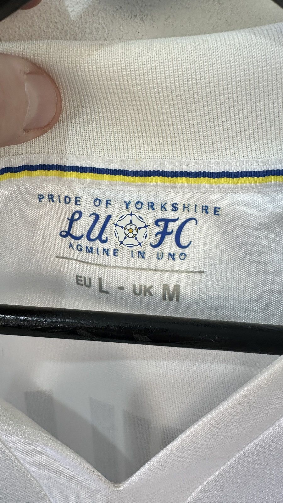 Macron Leeds United 2013-14 Home Football Shirt Macron Jersey Size US L / EU 52-54 / 3 - 6 Thumbnail