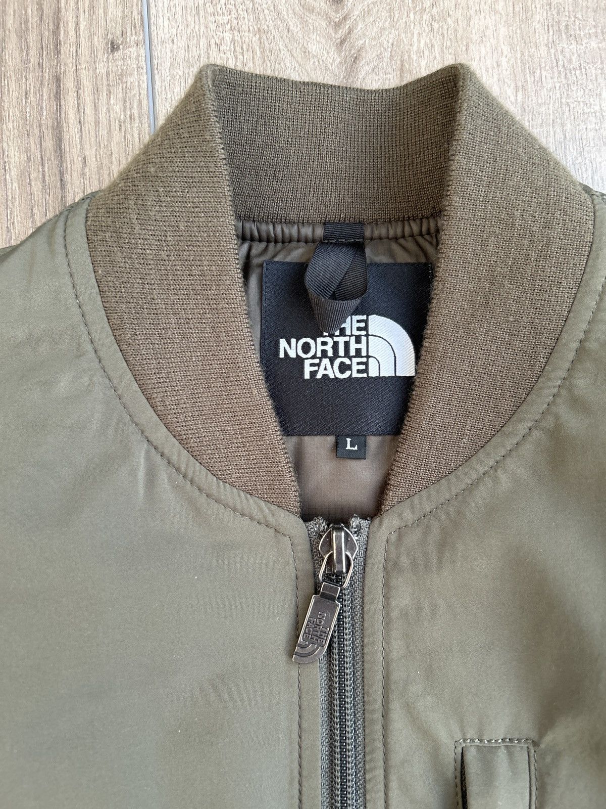 The North Face 🇯🇵 The North Face Bomber Jacket Olive Green JP Exclusive Size US L / EU 52-54 / 3 - 4 Thumbnail