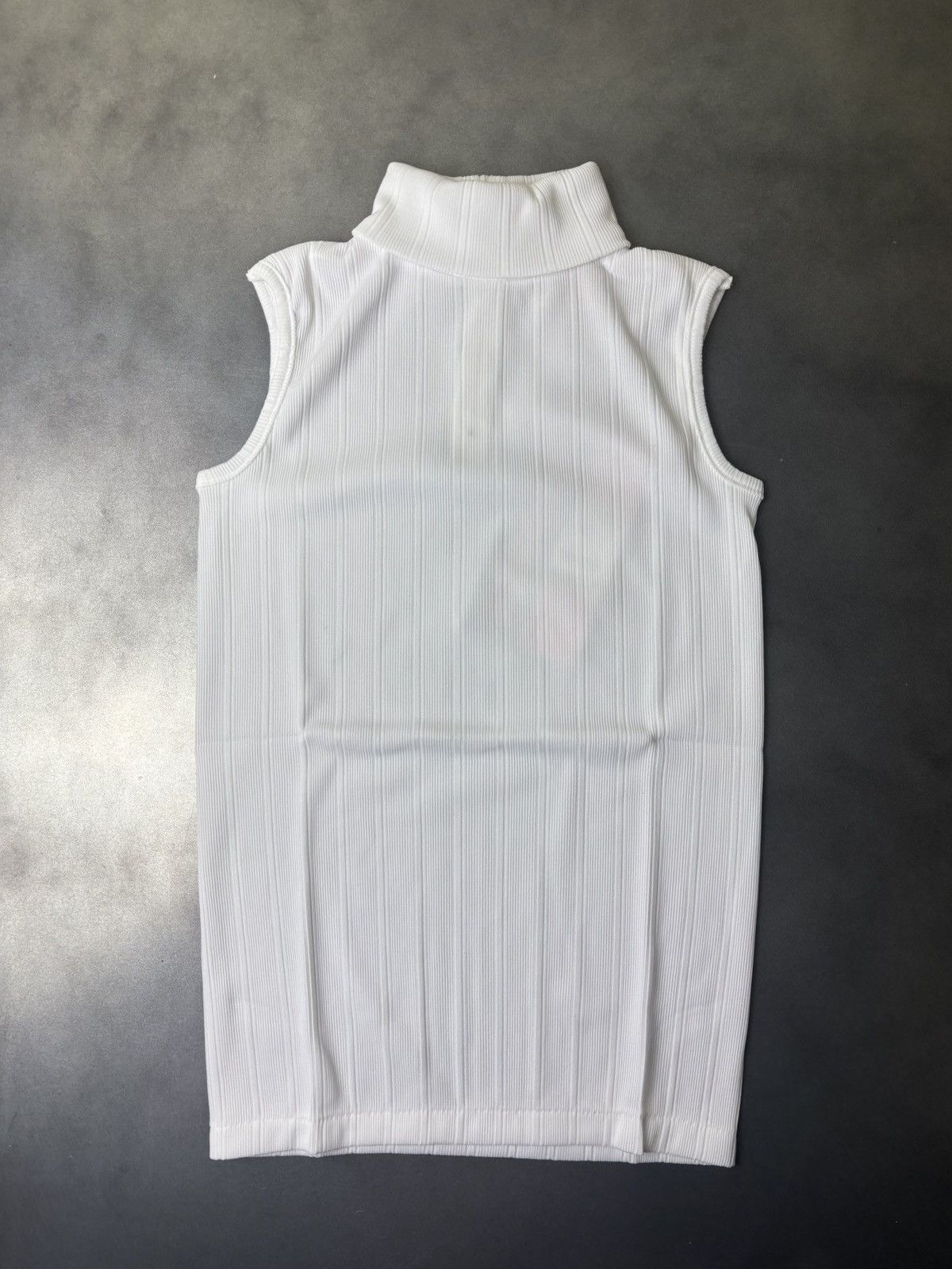 Vintage Deadstock 1970s Tank Top Turtleneck Sleeveless Japan Nylon M Size M / US 6-8 / IT 42-44 - 4 Thumbnail