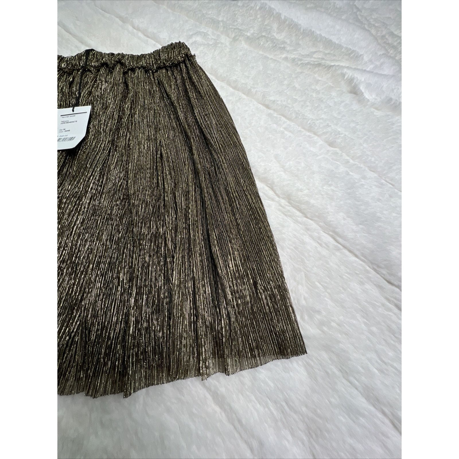 Isabel Marant ISABEL MARANT-Etoile Mini Skirt-Dore/Gold-Size 34- W/Tag’s Size 25" / US 0 / IT 36 - 7 Thumbnail