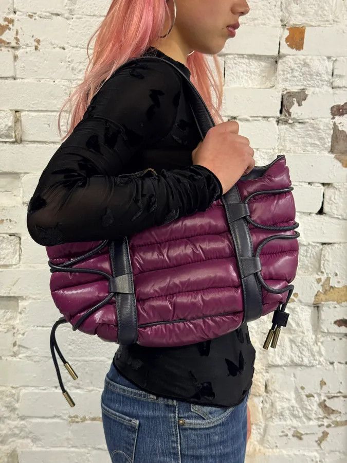 Moncler FW2010s Moncler Puffer Purple Handle Bag Size ONE SIZE - 3 Thumbnail