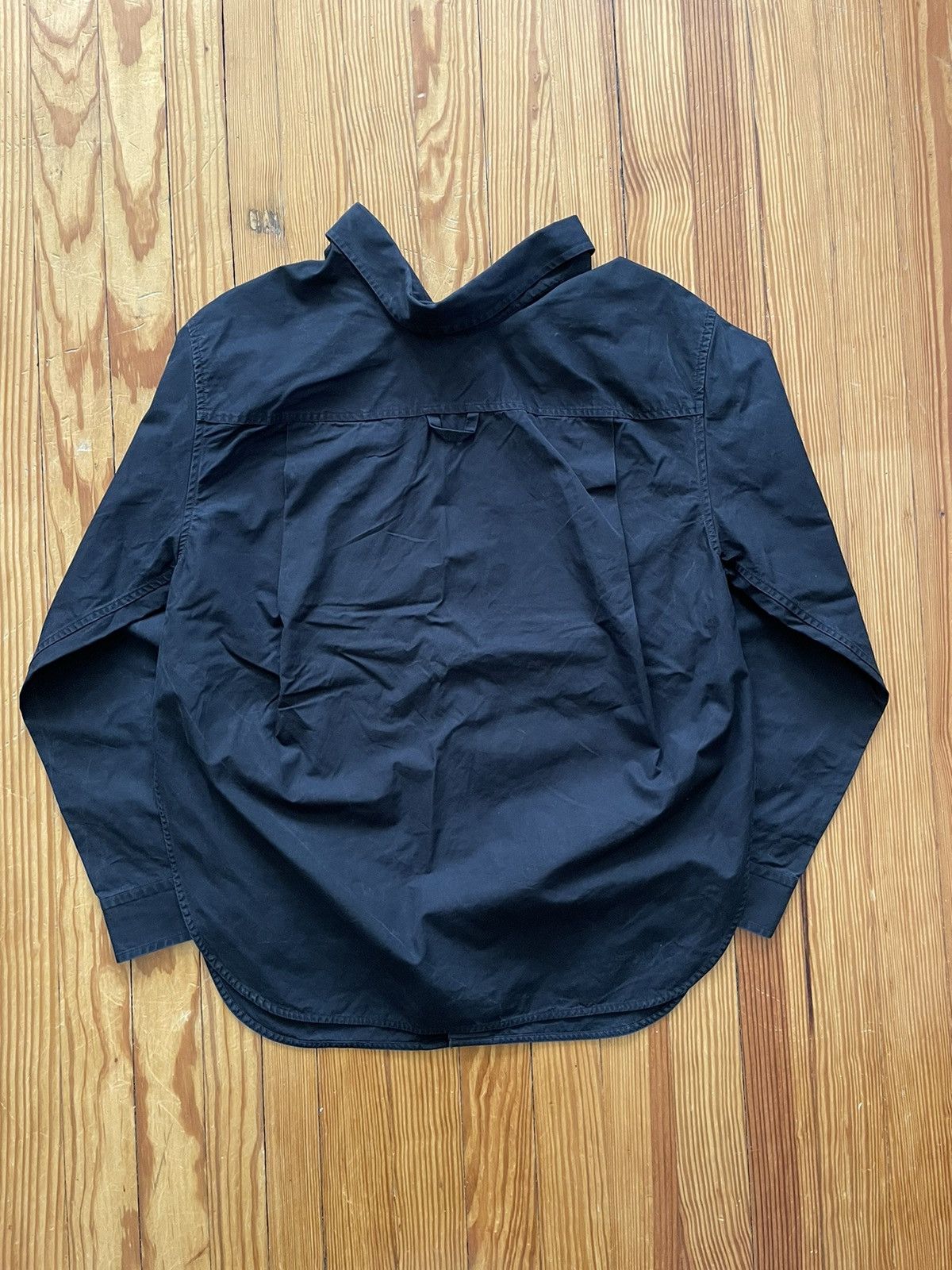 Balenciaga Balenciaga Cacoon Swings Button Down Shirt Black SS17 Size US M / EU 48-50 / 2 - 2 Thumbnail