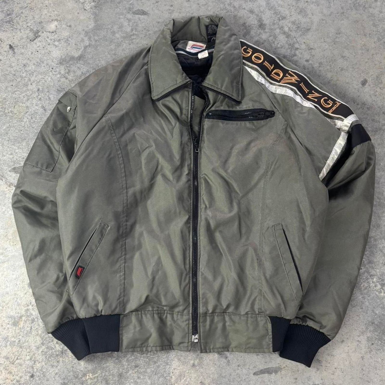 Honda × Vintage 70s Hondaline Honda Japanese Bomber Jacket Size US L / EU 52-54 / 3 - 2 Thumbnail