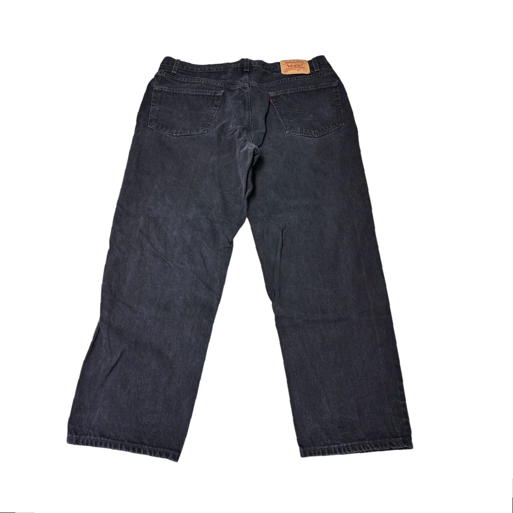 Levi's VINTAGE Levi's 550 Relaxed Fit Jeans Mens 42x30 Black 100% Cotton July 1999 Size US 42 / EU 58 - 7 Thumbnail