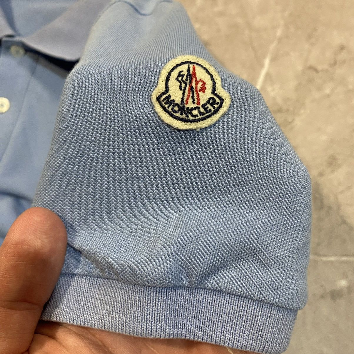 Moncler MONCLER POLO TEE MAGLIA MINI LOGO LUXURY Size US L / EU 52-54 / 3 - 7 Thumbnail
