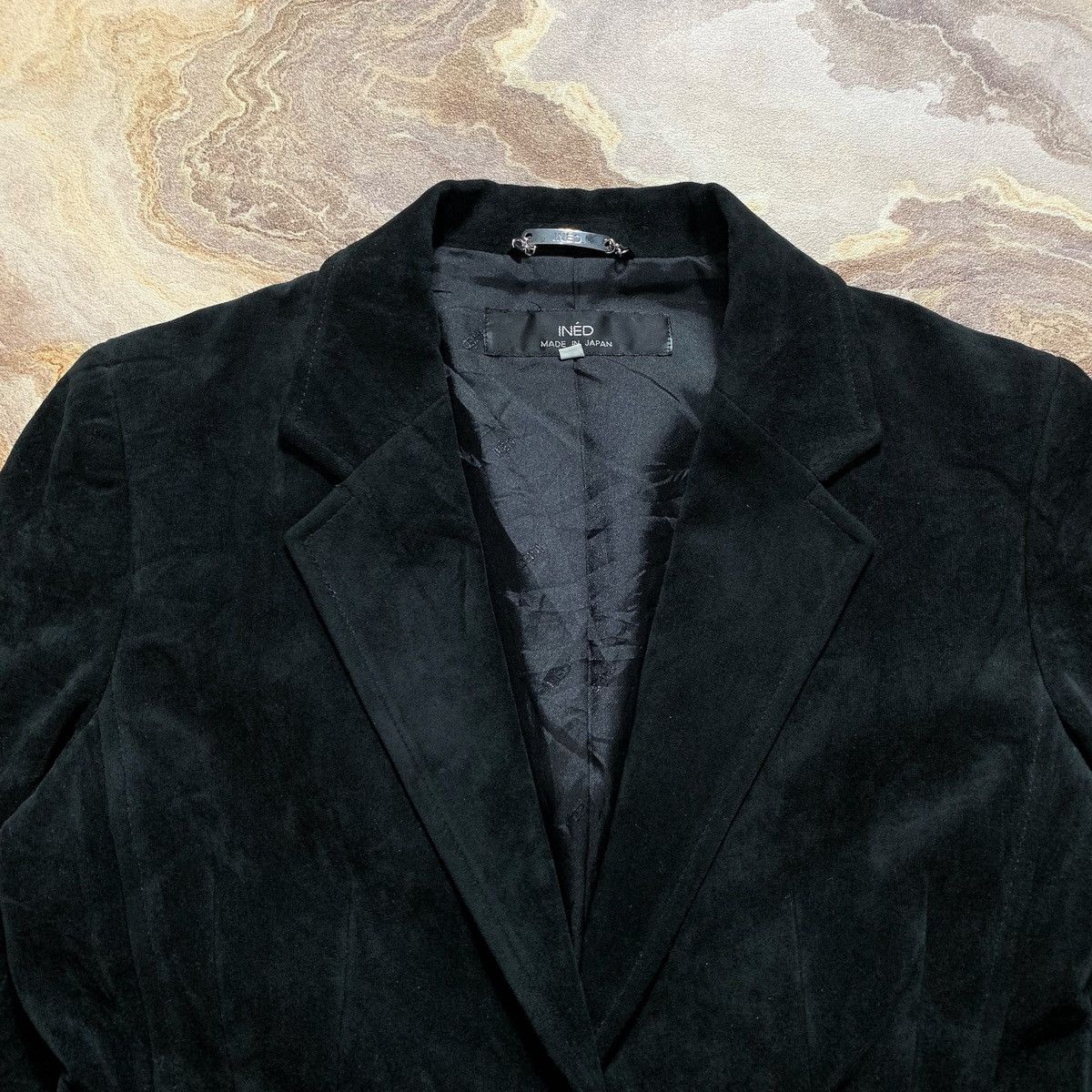 Japanese Brand Ined By Yohji Yamamoto Velvet Blazer Size US S / EU 44-46 / 1 - 5 Thumbnail