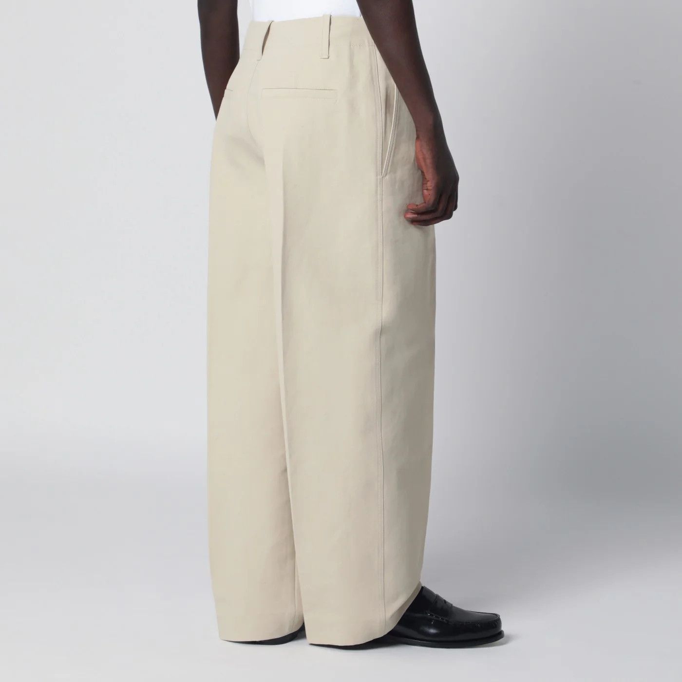 Jacquemus o1d2blof0526 Cotton Canvas Pants in Beige Size US 34 / EU 50 - 4 Thumbnail