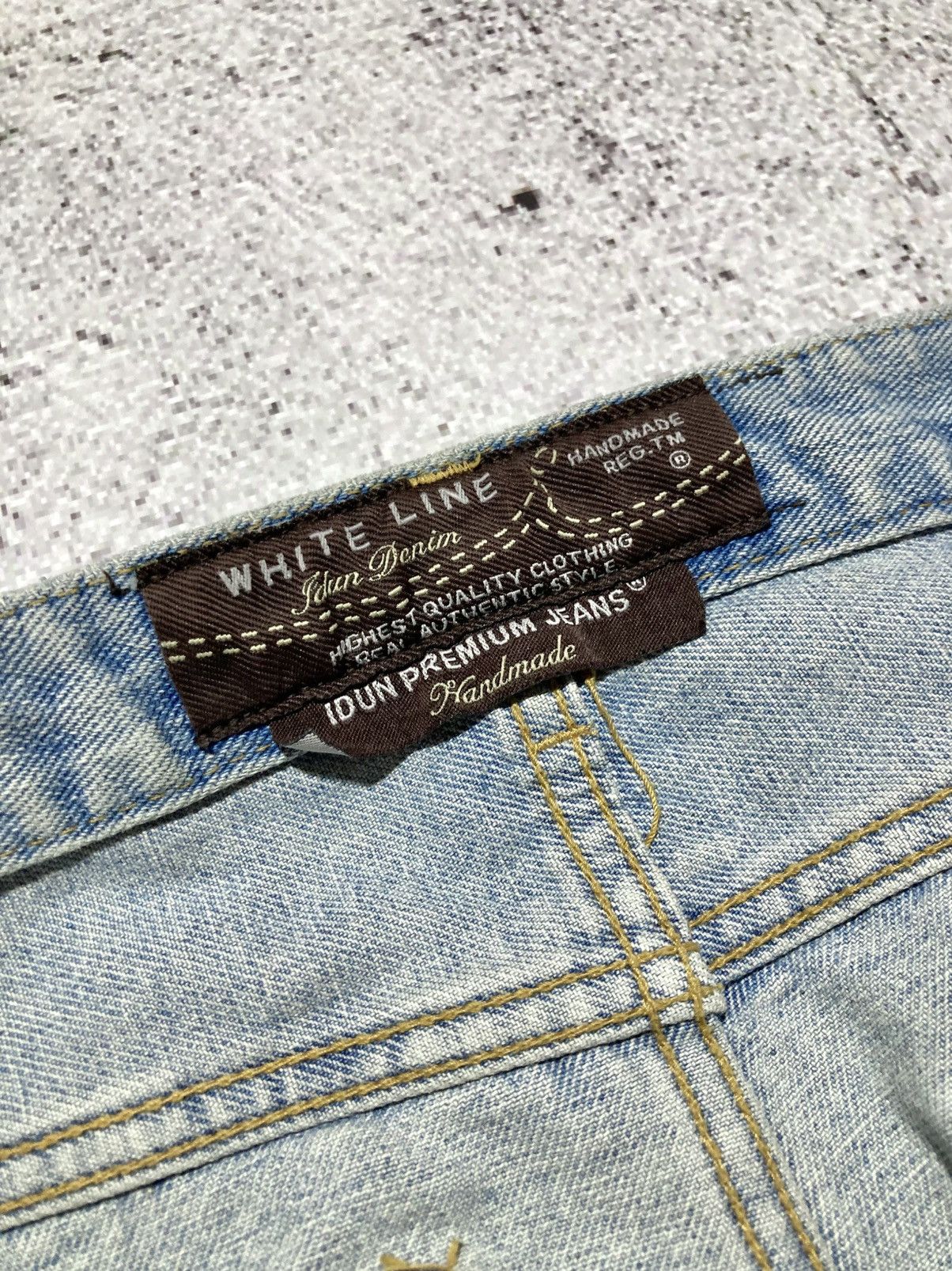 Japanese Brand 2000s Idun Distressed Ripped Denim Blue Jeans Lgb Punk Style Size US 30 / EU 46 - 18 Thumbnail