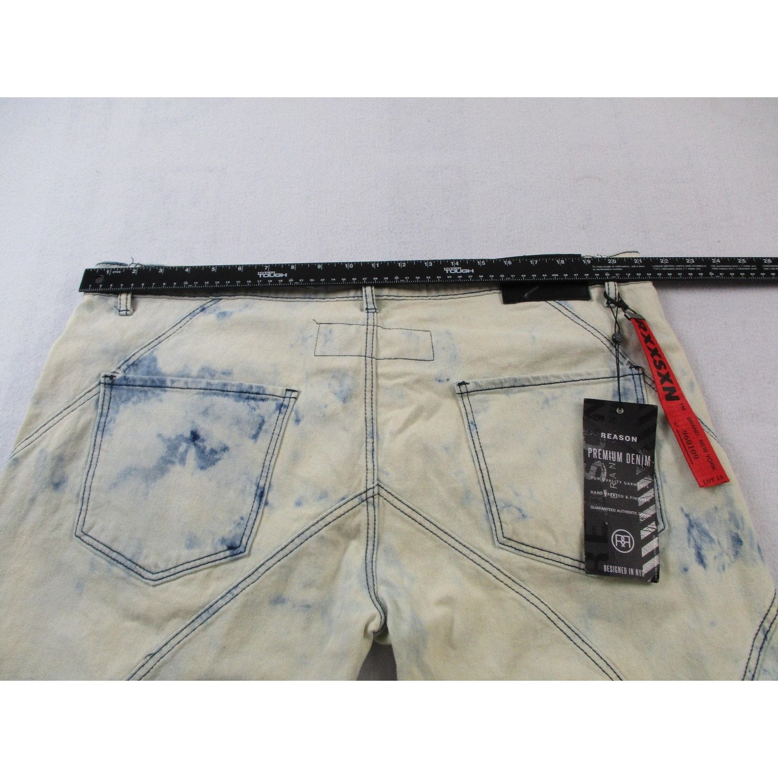 Reason Reason Jeans Men 44 Slim Acid Wash Mulberry Moto Skull Denim Size US 44 / EU 60 - 14 Thumbnail
