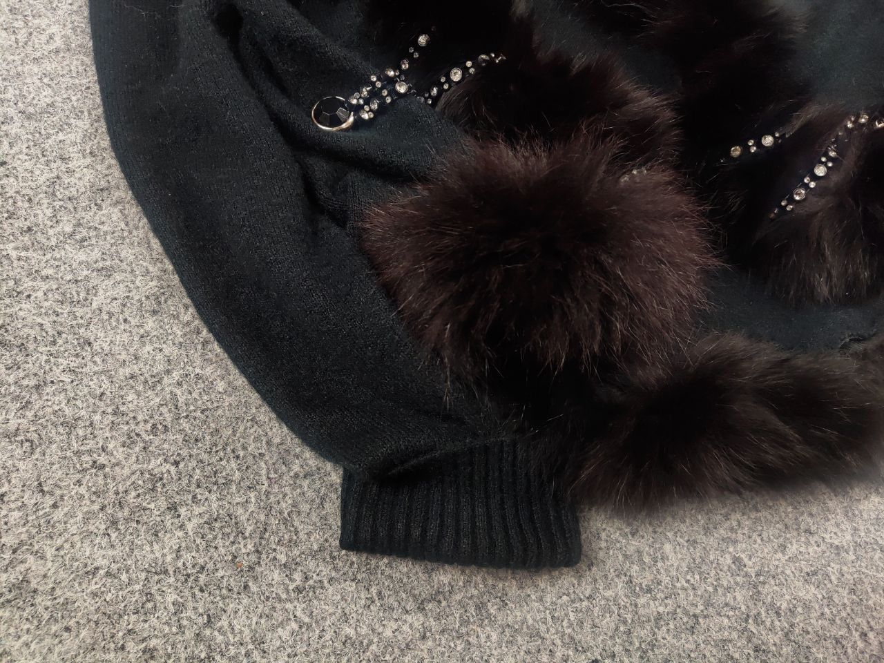 If Six Was Nine Vintage Y2K Grunge cardigan fur chains if six was nine Size L / US 10 / IT 46 - 6 Thumbnail