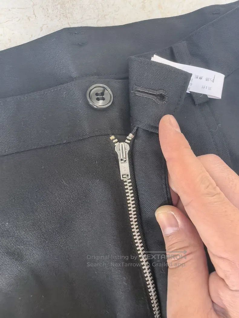 Comme des Garcons Comme Des Garcons size S Black Low-Rise Harem Pants Size 23" - 3 Thumbnail