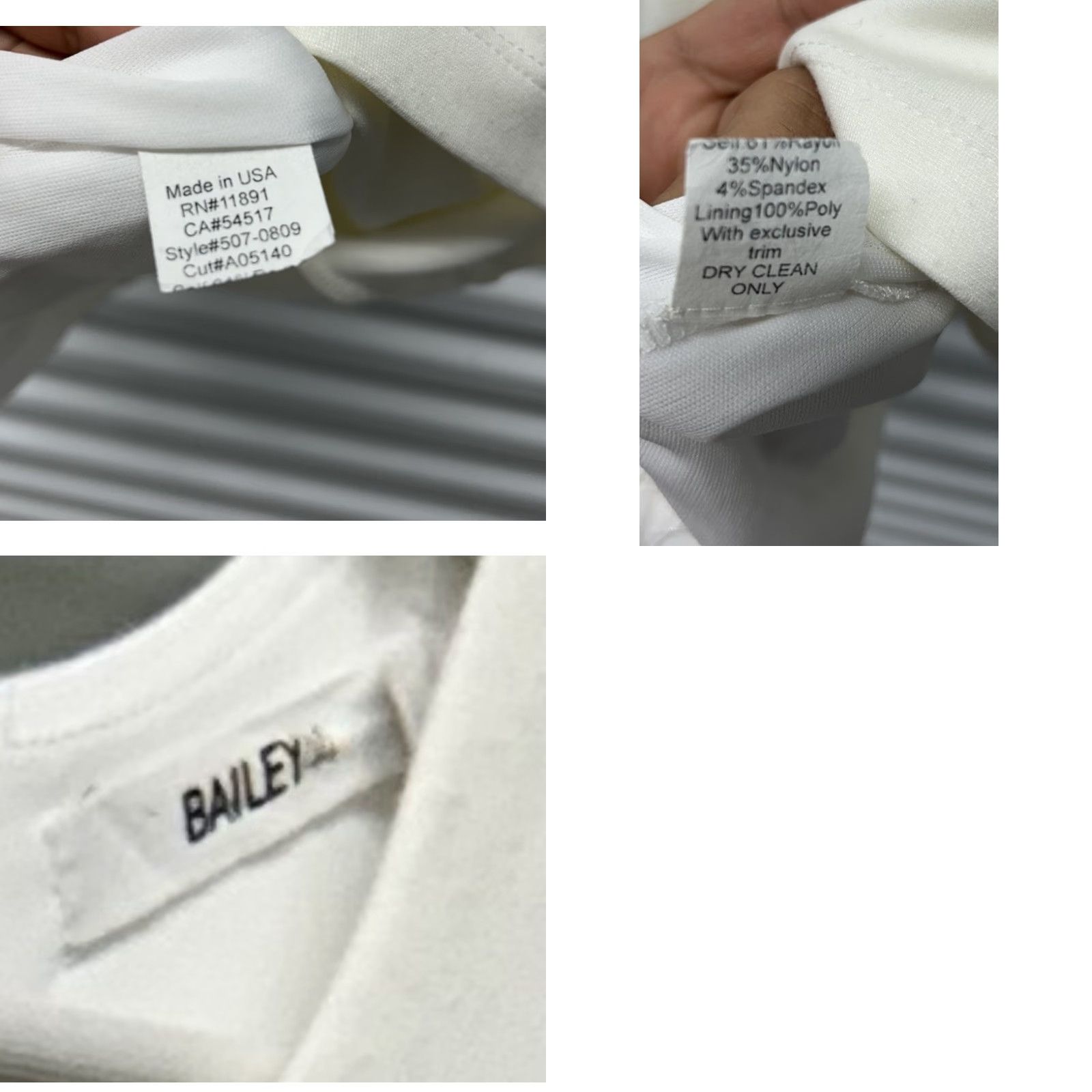 Bailey 44 Bailey 44 Women's Esther Ecru Assymetrical Sleeveless Midi Cocktail Dress S Women Ivory A-Line Midi Spandex Rayon Dress Size S / US 4 / IT 40 - 8 Thumbnail