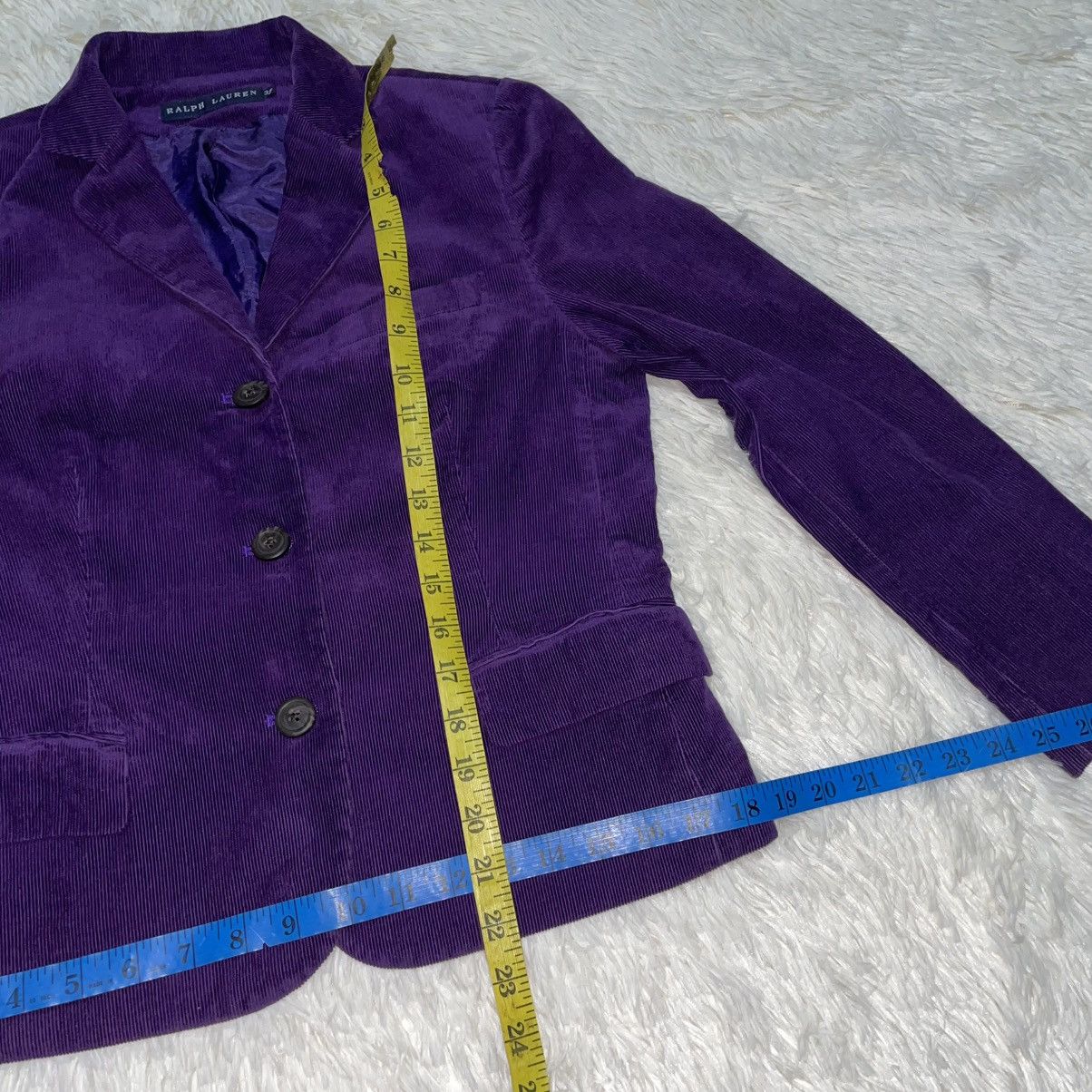 Ralph Lauren VINTAGE RALPH LAUREN Purple Corduroy Blazer Size M / US 6-8 / IT 42-44 - 11 Thumbnail