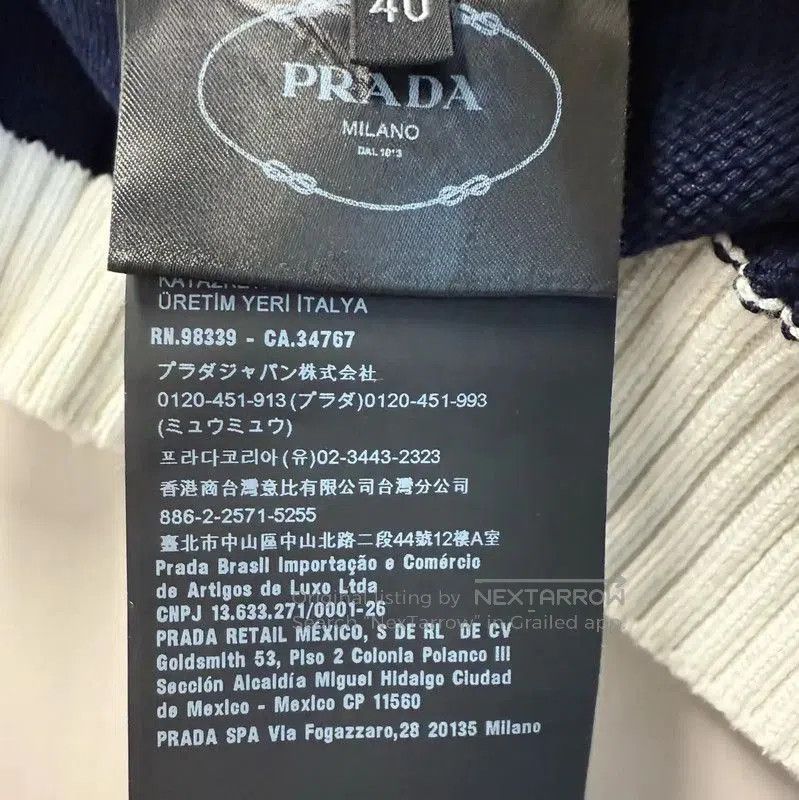 Prada Prada Black Cotton Cardigan for Women. Size L / US 10 / IT 46 - 5 Thumbnail