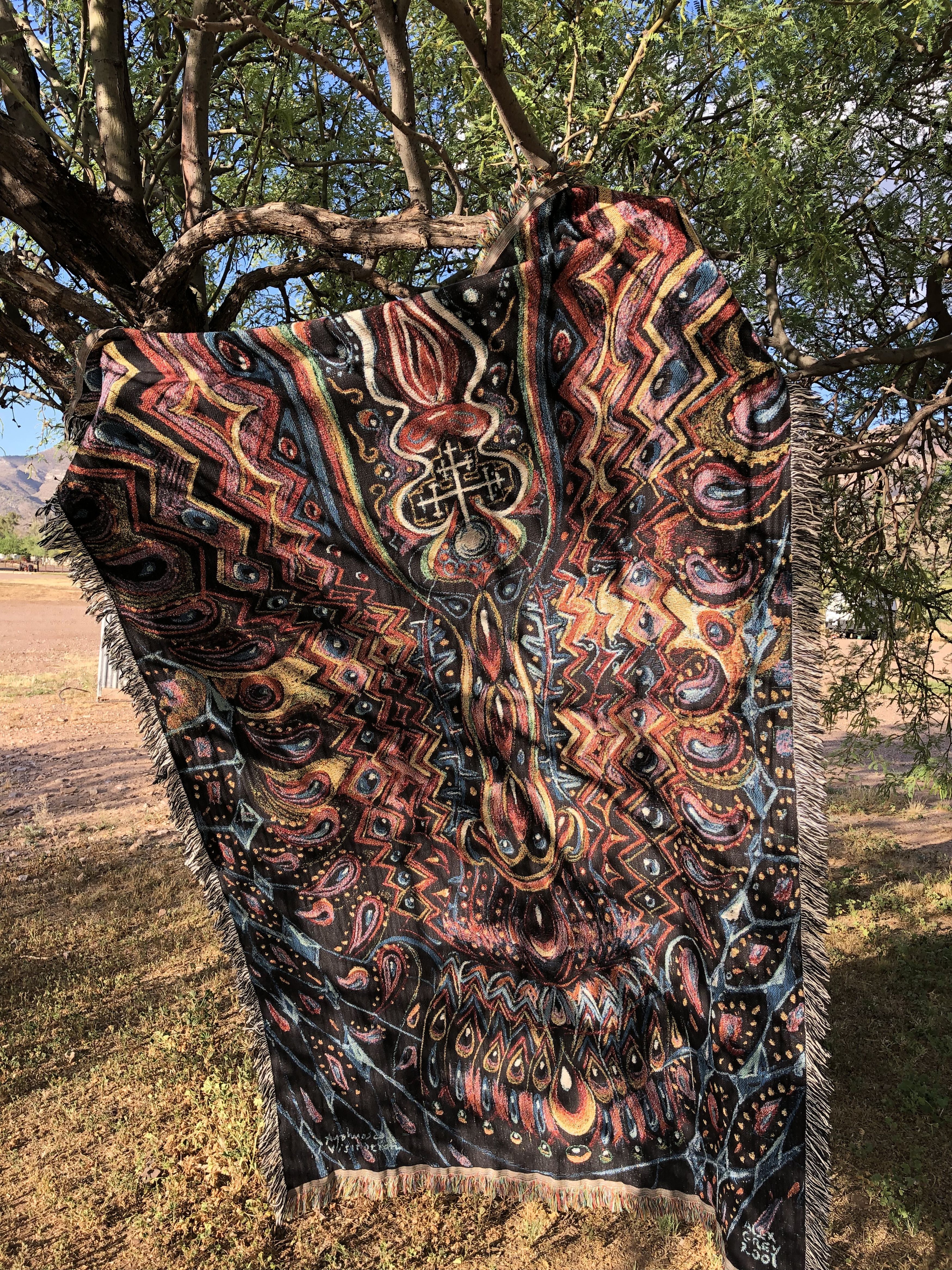 Other Alex Grey CoSM Psychedelic Blanket “Ayahuasca Visitation” Size ONE SIZE - 2 Thumbnail