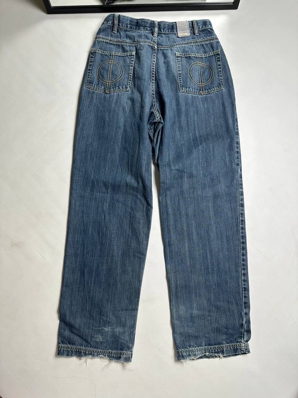 Coogi Vintage 00s COOGI Washed Faded Wide Baggy Jeans Y2K 🔥 Size US 34 / EU 50 - 9 Thumbnail