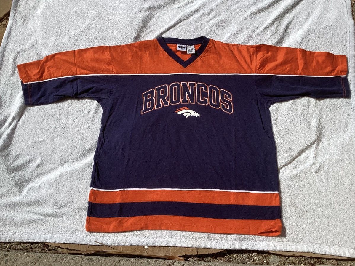 NFL VtgbNFL Denver Broncos 3/4 sleeve long sleeve jersey T-shirt Size US XL / EU 56 / 4 - 1 Thumbnail