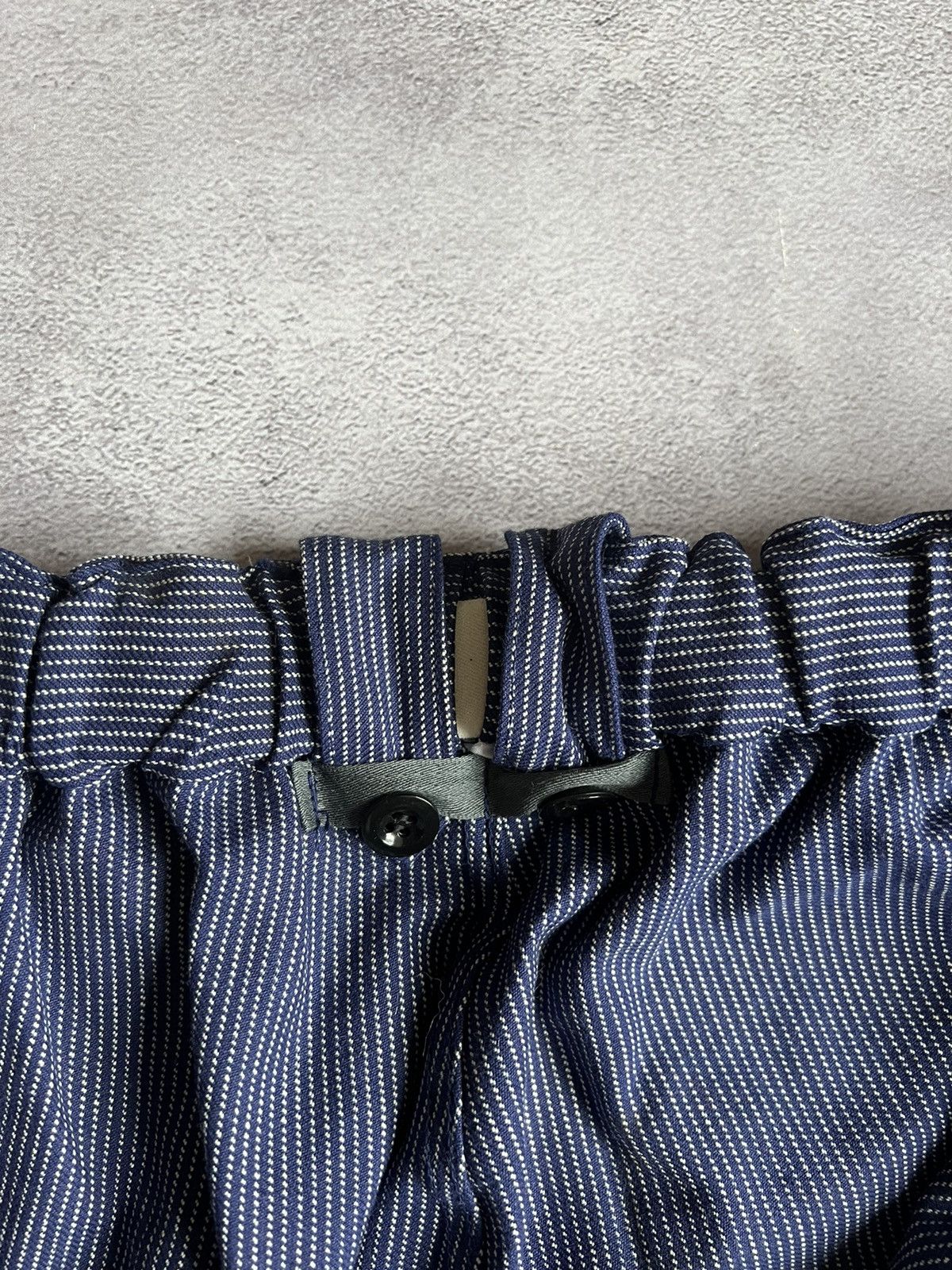 Le Laboureur Vintage 80s French Lutteurs Striped Sanfor Work Pants Size L Size US 36 / EU 52 - 7 Thumbnail