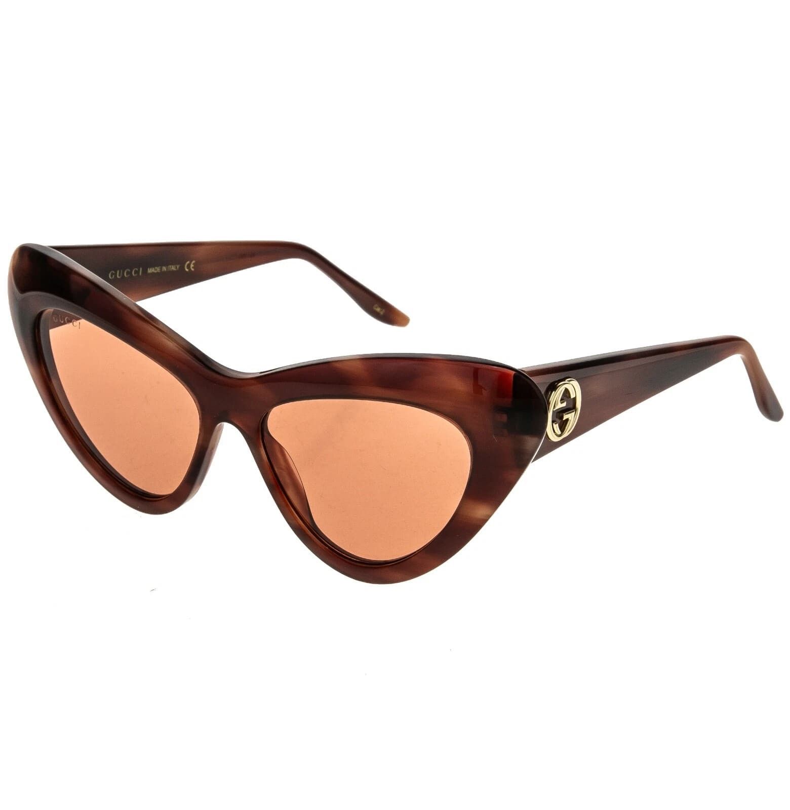 Gucci GUCCI Gg0895s 0895 Havana 004 Fashion Chunky Sunglasses Size ONE SIZE - 9 Thumbnail