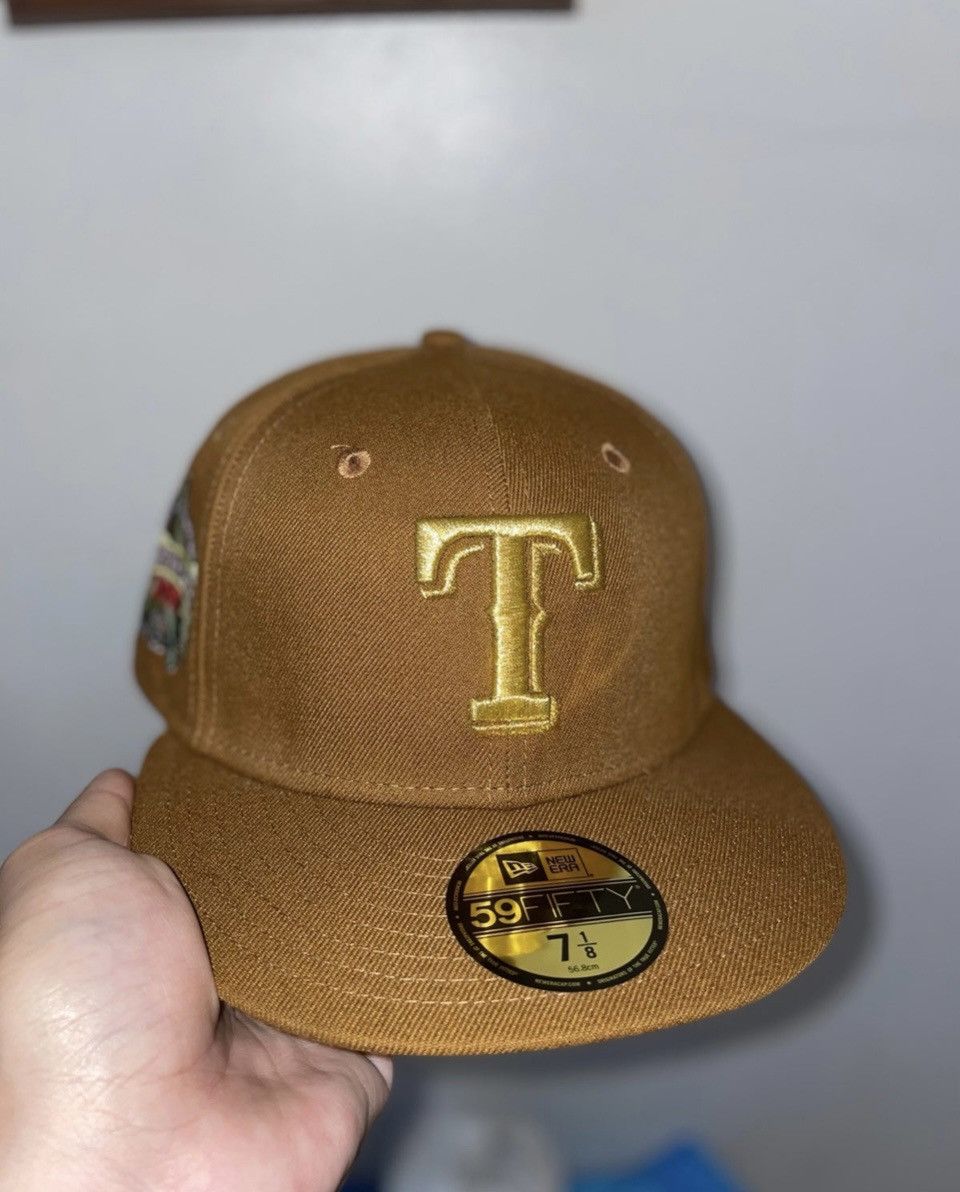 image of Hat Club x Myfitteds Texas Rangers Zelda Inspired Size 7 1/8 in Gold, Men's