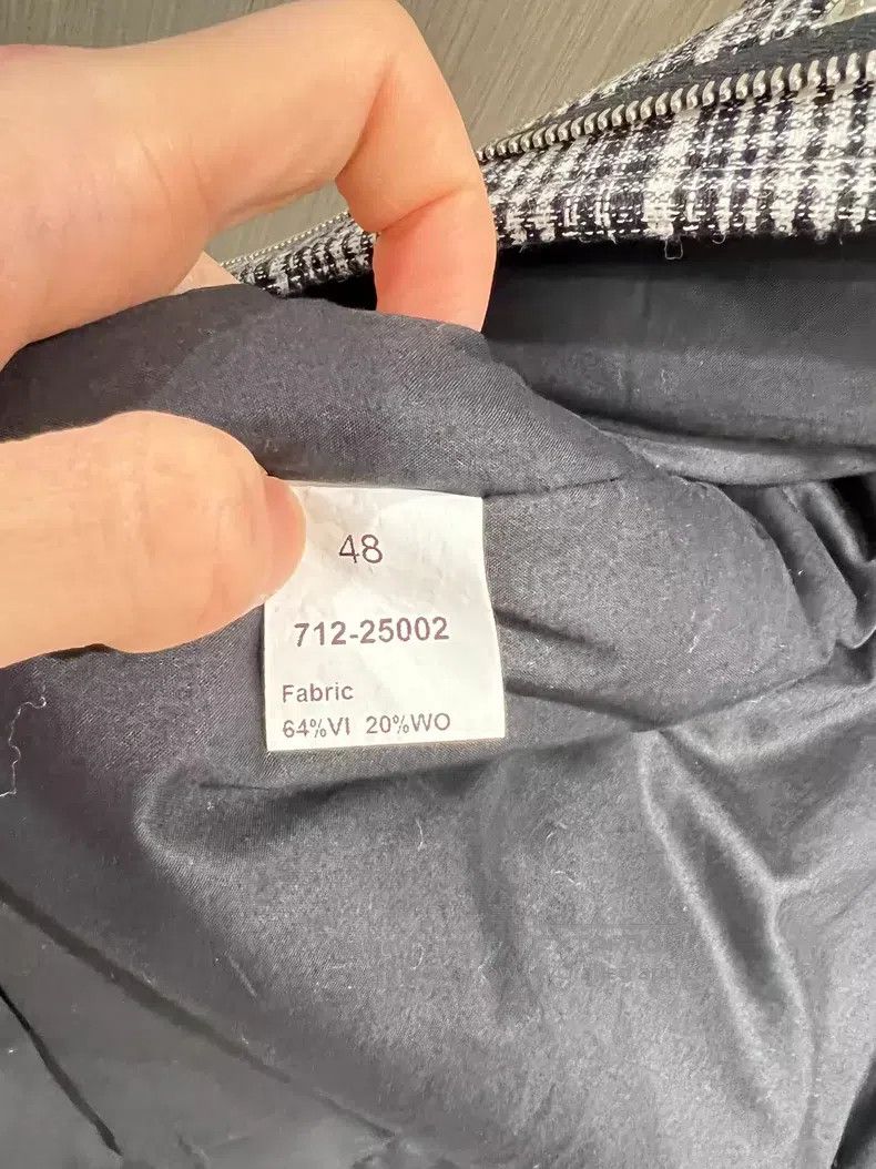 Raf Simons Raf Simons 18FW Black and White Plaid Wool Parka Coat Size US M / EU 48-50 / 2 - 6 Thumbnail