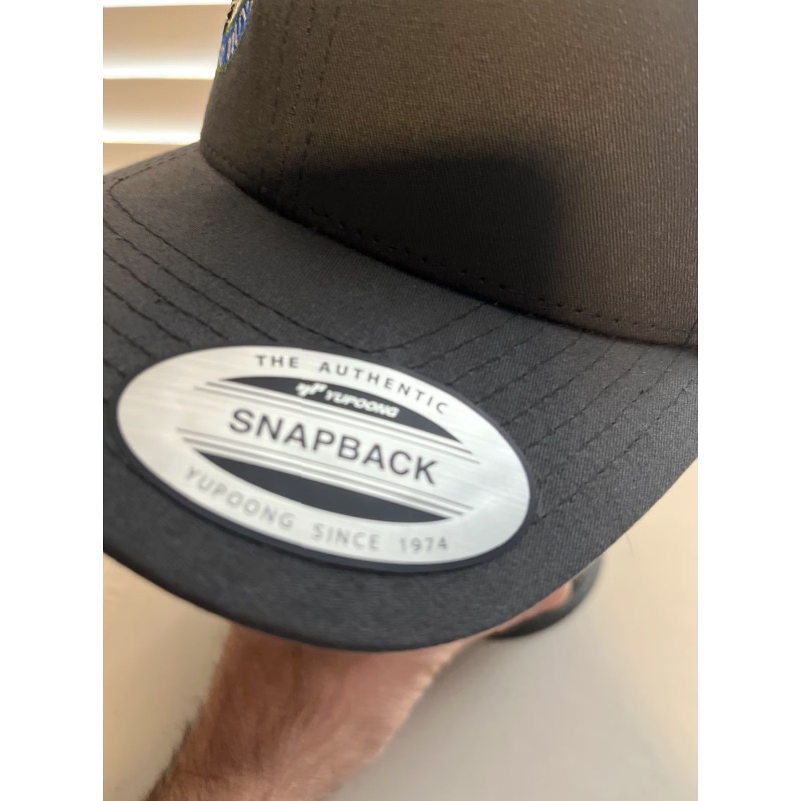 Vintage Danger Close Delivery Hat Yupoong SnapBack One Size Men Gray Cotton Polyester Spandex Canvas Adjustable Stickers Size ONE SIZE - 3 Thumbnail