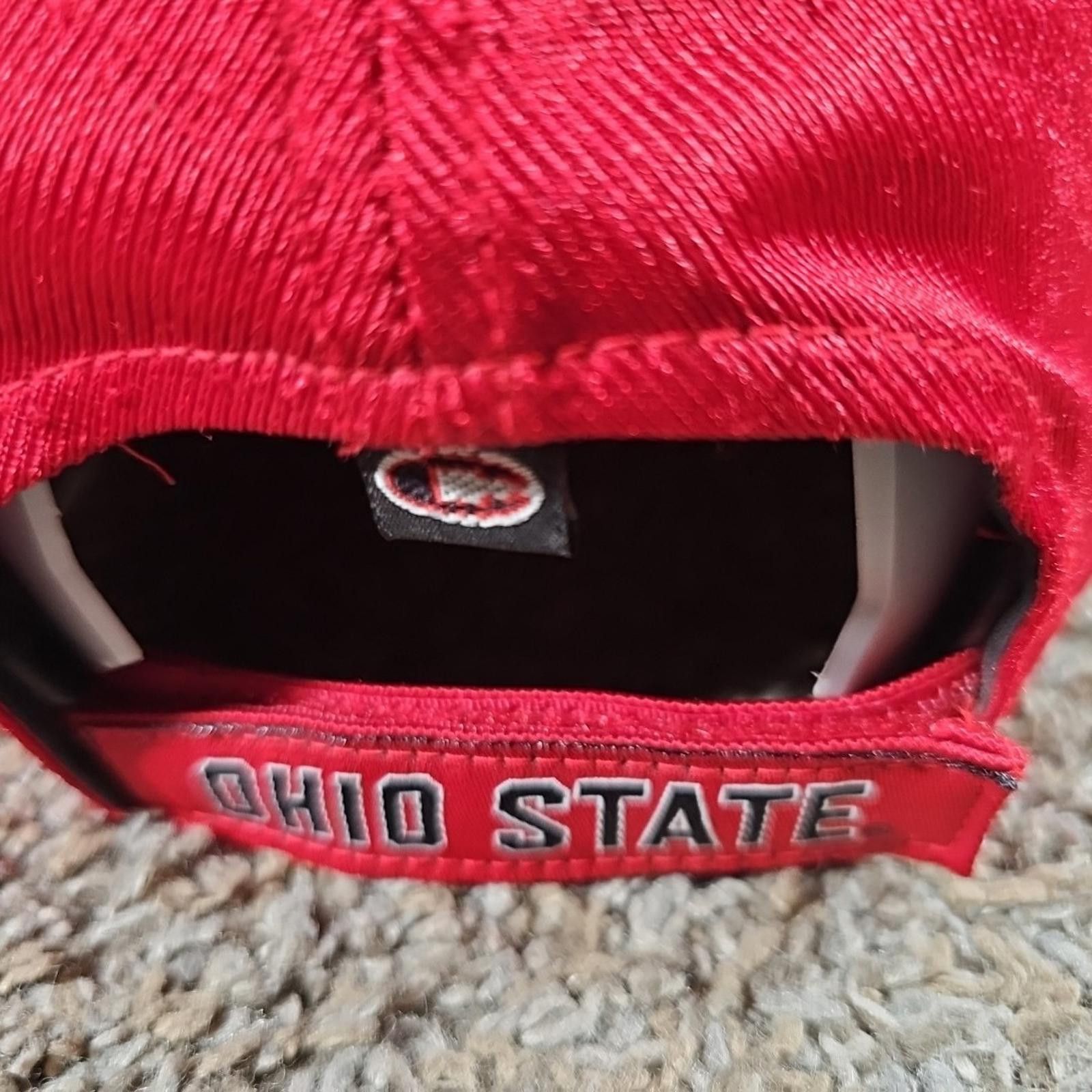 Other OHIO STATE BUCKEYES Hat Adjustable Strapback Embroidered Red Size ONE SIZE - 6 Thumbnail