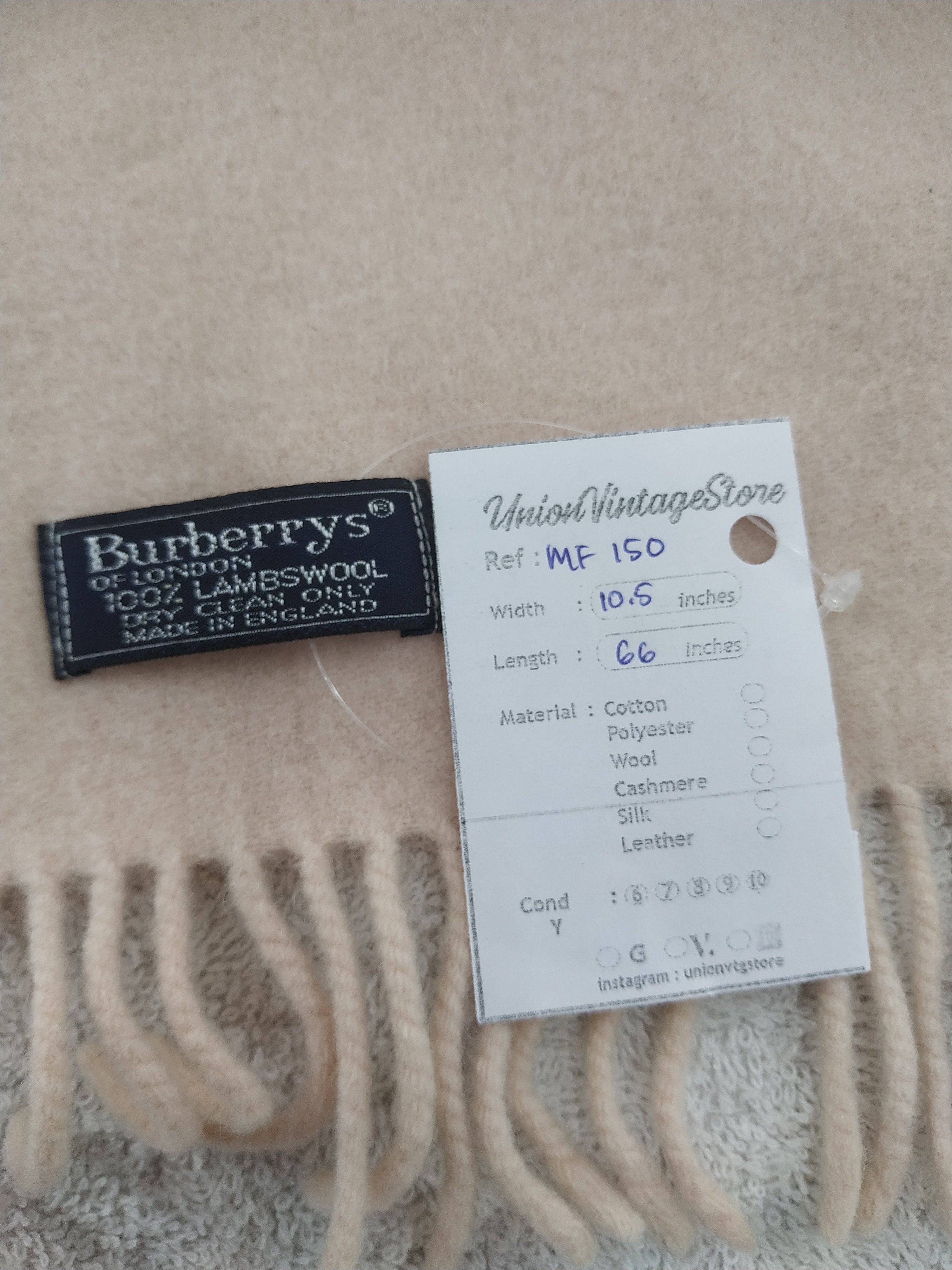 Burberry Vintage Burberry Wool Scarf/Muffler/Neckwear MF150 Size ONE SIZE - 6 Thumbnail