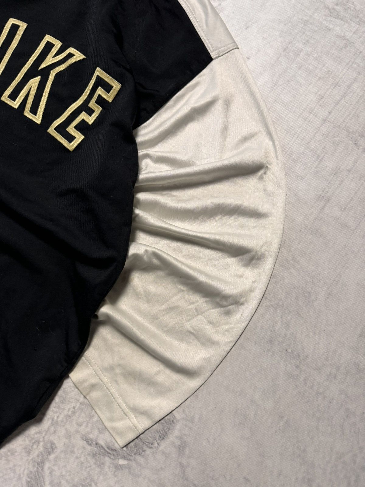 Nike × Vintage 00s Nike Vintage Big Logo Drill Hoodie Y2K Size US XL / EU 56 / 4 - 3 Thumbnail