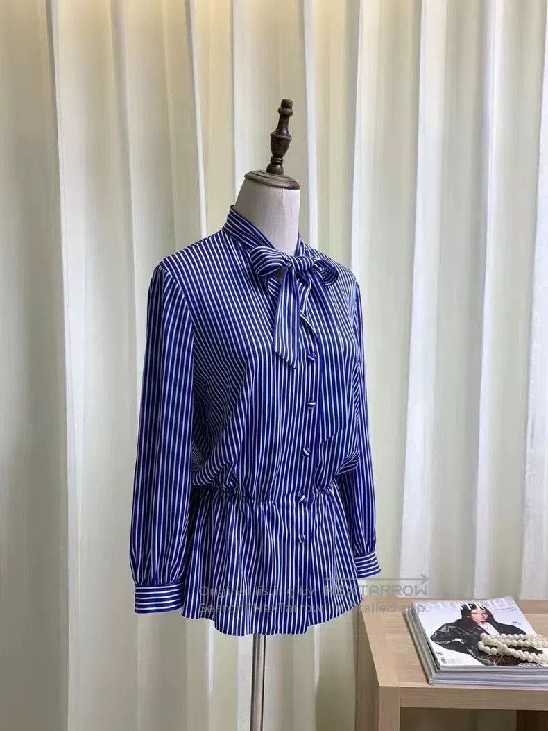 Balenciaga Balenciaga Color Block Striped Long Sleeve Shirt Size XS / US 0-2 / IT 36-38 - 2 Thumbnail