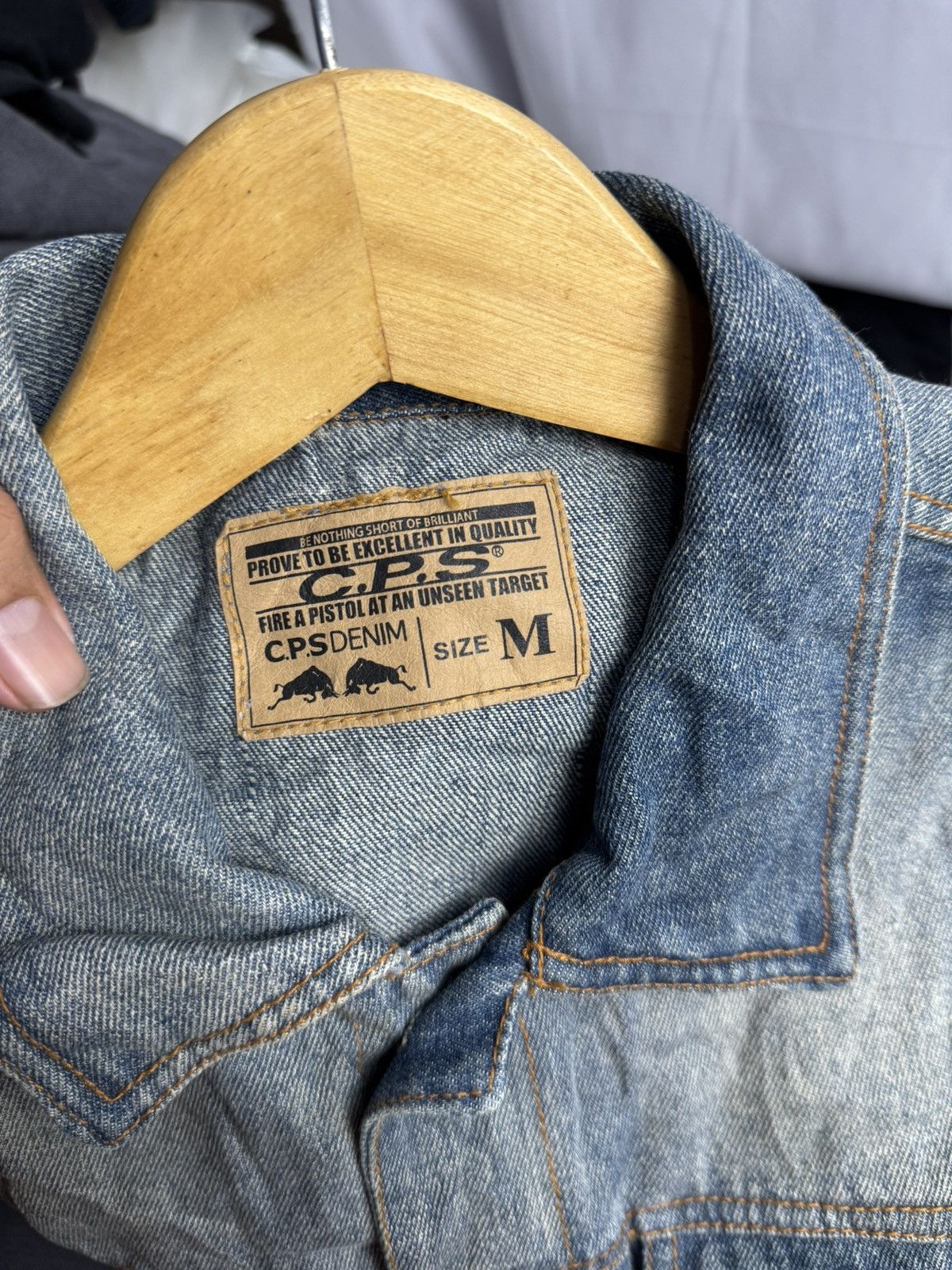 Japanese Brand × Vintage Japanese CPS Washed Denim Jacket Vintage Size US M / EU 48-50 / 2 - 5 Thumbnail