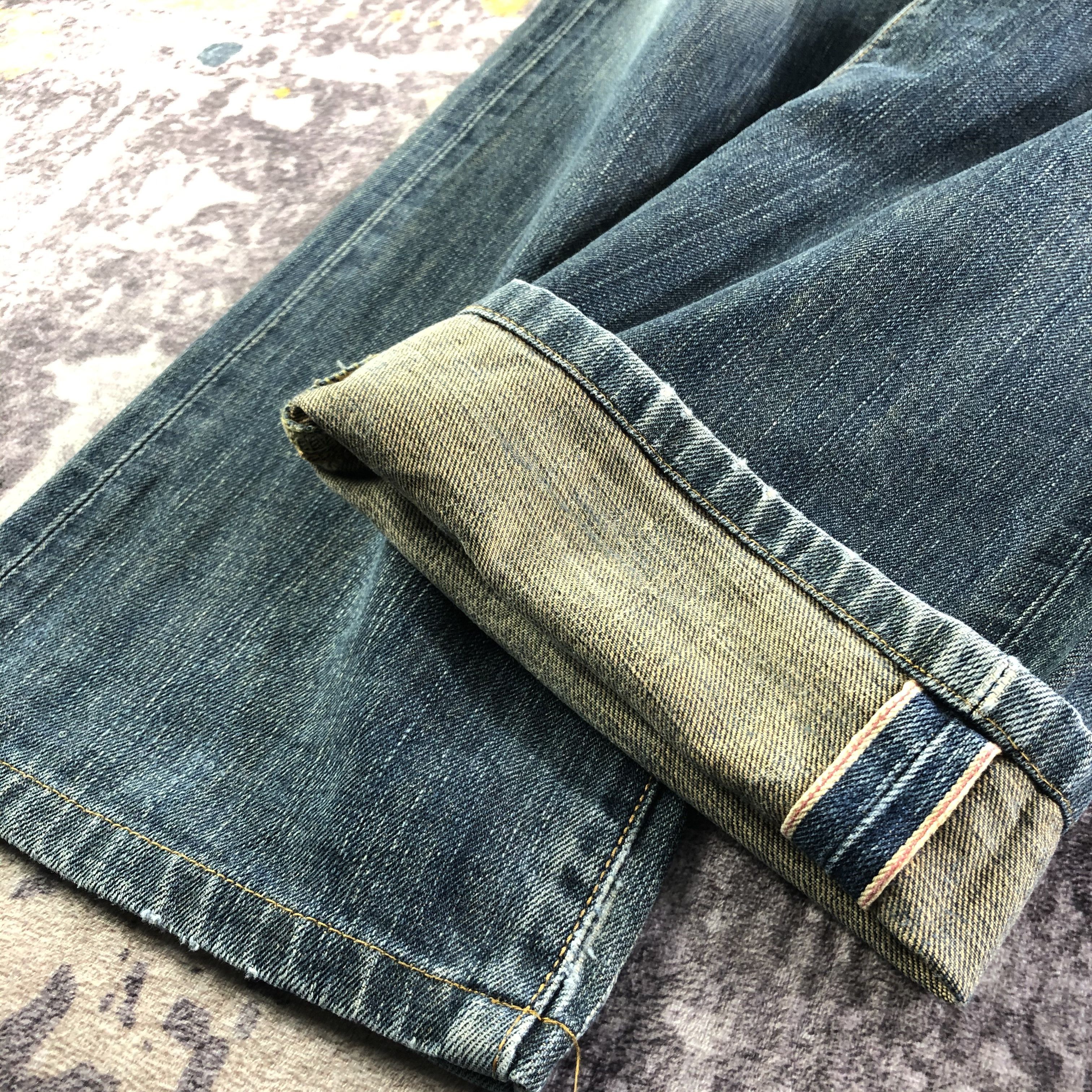 Vintage Blue Wash Edwin 505 Selvedge Jeans-JM3617