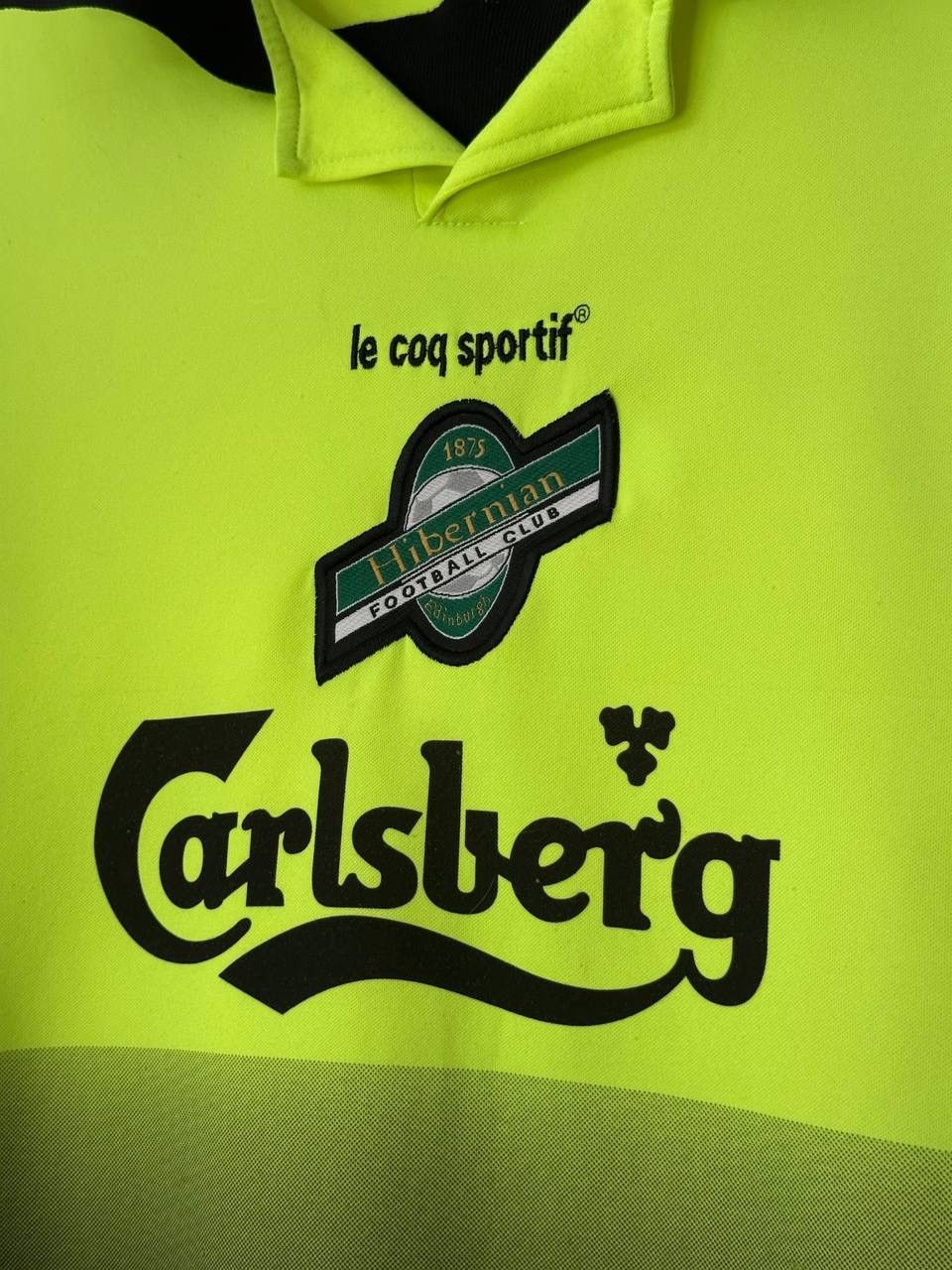 Le Coq Sportif Vintage 90s Hibernian FC Le Coq Sportif Away Soccer Jersey Size US XL / EU 56 / 4 - 4 Thumbnail