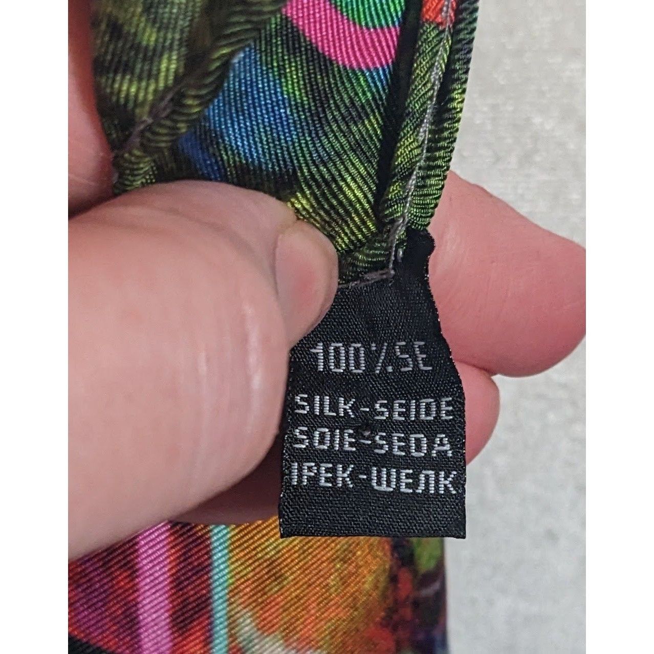 Other Lorenzo Vittani Bright Rainbow Abstract Square Scarf Size ONE SIZE - 3 Thumbnail