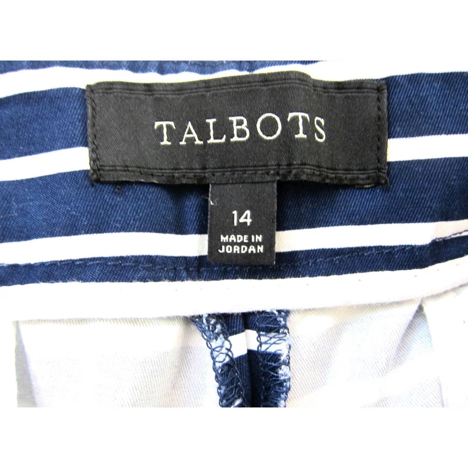 Talbots Talbots Navy Blue White Stripe Button Front Chino Sailor Short Woman 14 Size 36" / US 14 / IT 50 - 3 Thumbnail