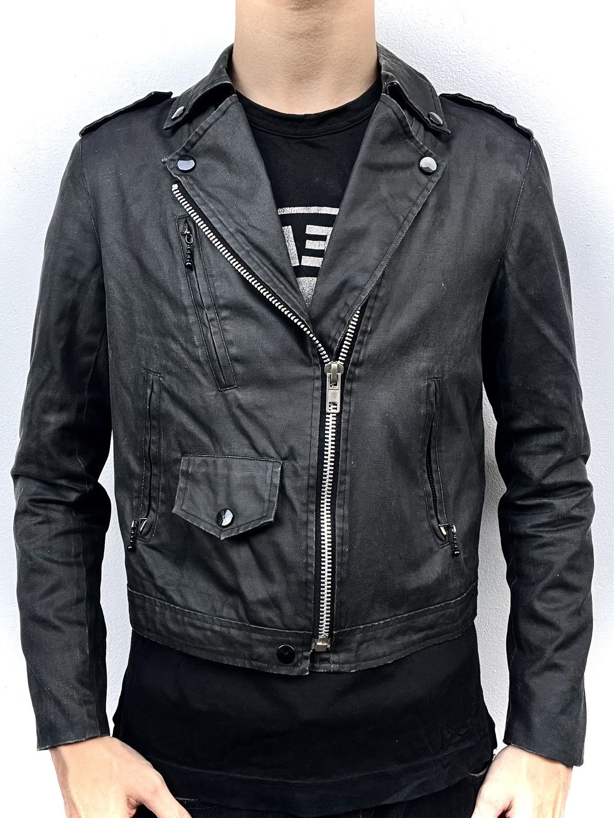 Lad Musician 2000s Lad Musician Wax Biker Jacket Size US M / EU 48-50 / 2 - 4 Thumbnail