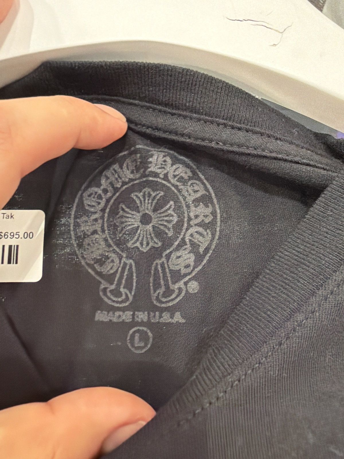 Chrome Hearts Chrome Hearts Foti Tik Tak Black Tee Size US L / EU 52-54 / 3 - 5 Thumbnail