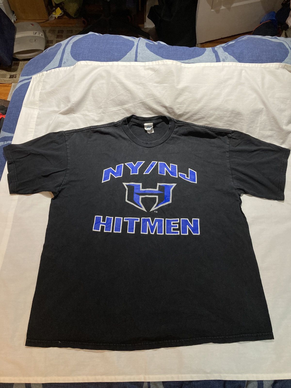 Drew Pearson Vintage XFL T-shirt, New York New Jersey Hitmen, size 2X Size US XXL / EU 58 / 5 - 1 Thumbnail