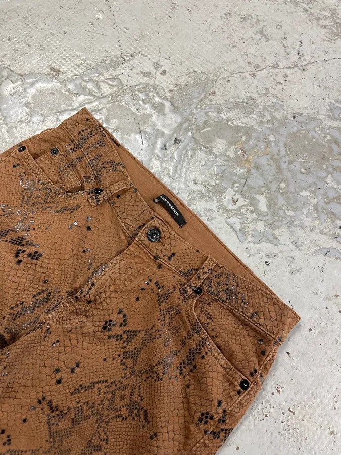 Vintage 2000s Plein Sud Snake Print Skinny Pants Size US 28 / EU 44 - 6 Thumbnail