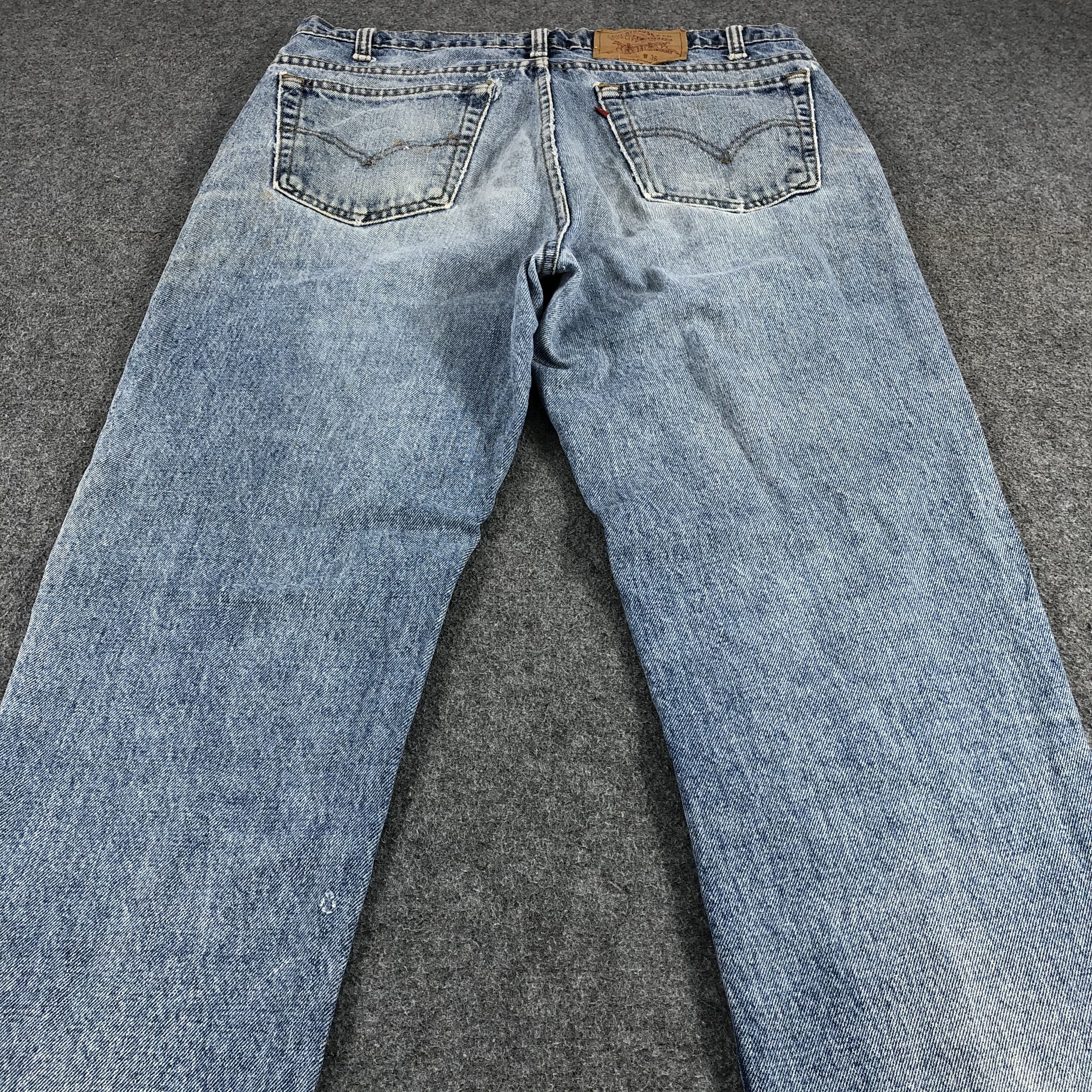 Levi's Vintage 90s Levis 512 Jeans Slim Fit Denim KJ482 Size US 35 - 4 Thumbnail