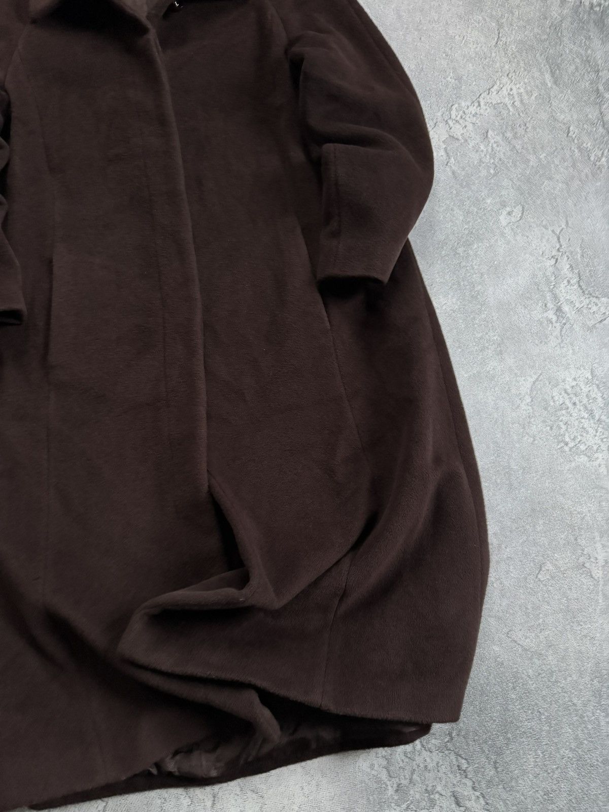 Escada Escada 42size Retro vintage brown wool coat long jacket 00s Size M / US 6-8 / IT 42-44 - 4 Thumbnail